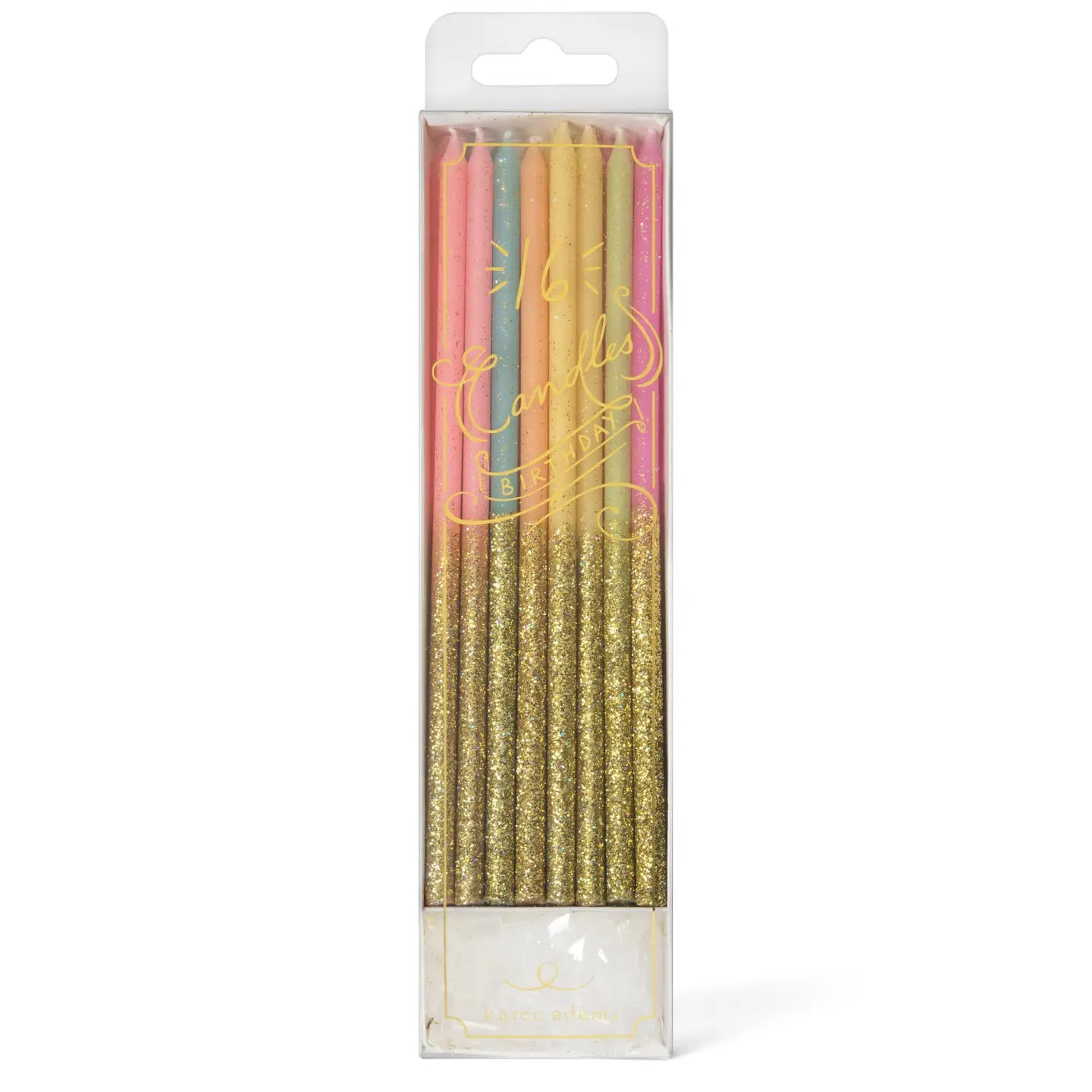 Birthday Candles: Pastel with Glitter image 0