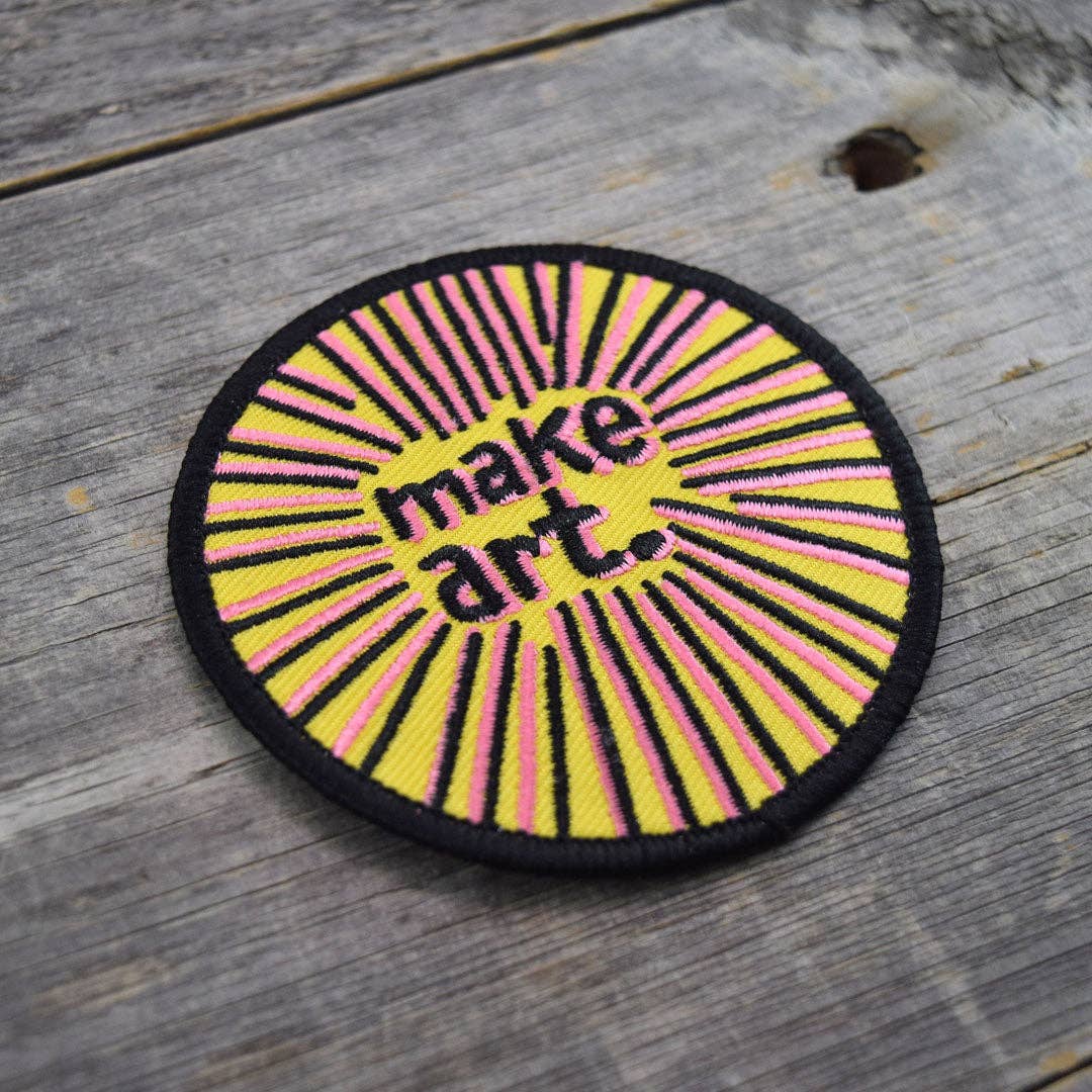 Make Art. Embroidered Patch