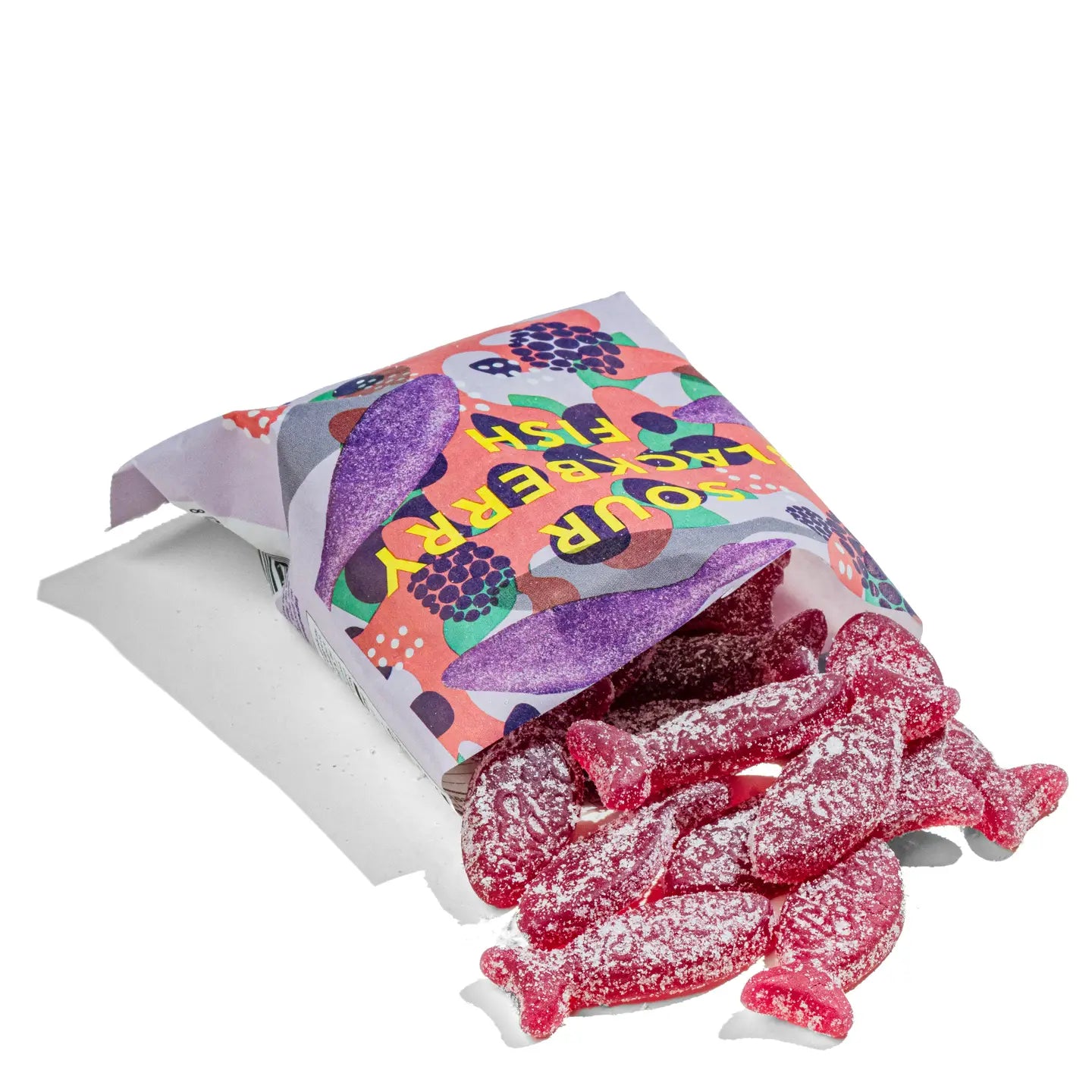 Sour Blackberry Fish - Swedish Candy 5.2oz (150g) image 1