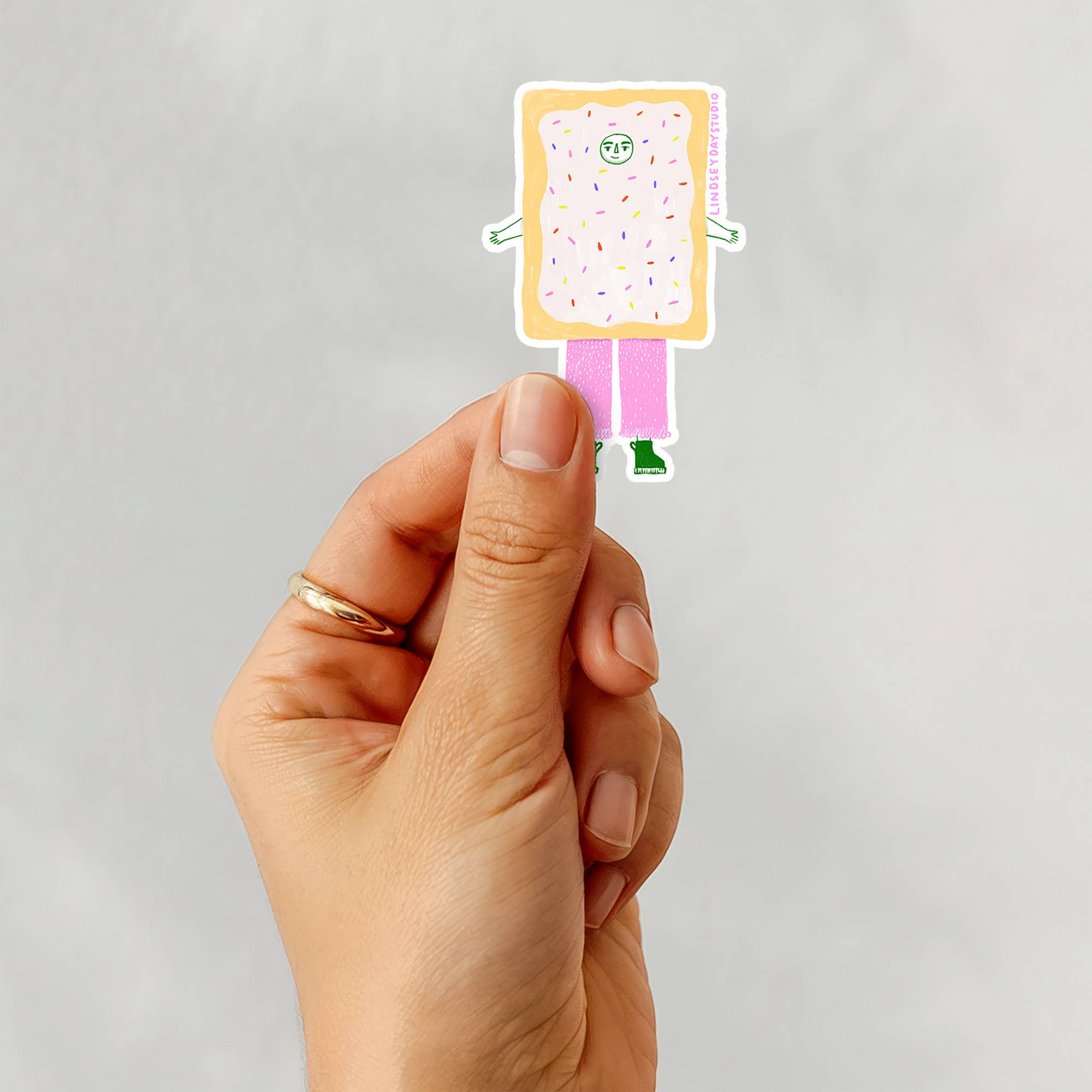 Louie the Pop Tart Sticker, Funny Sticker, Food Sticker