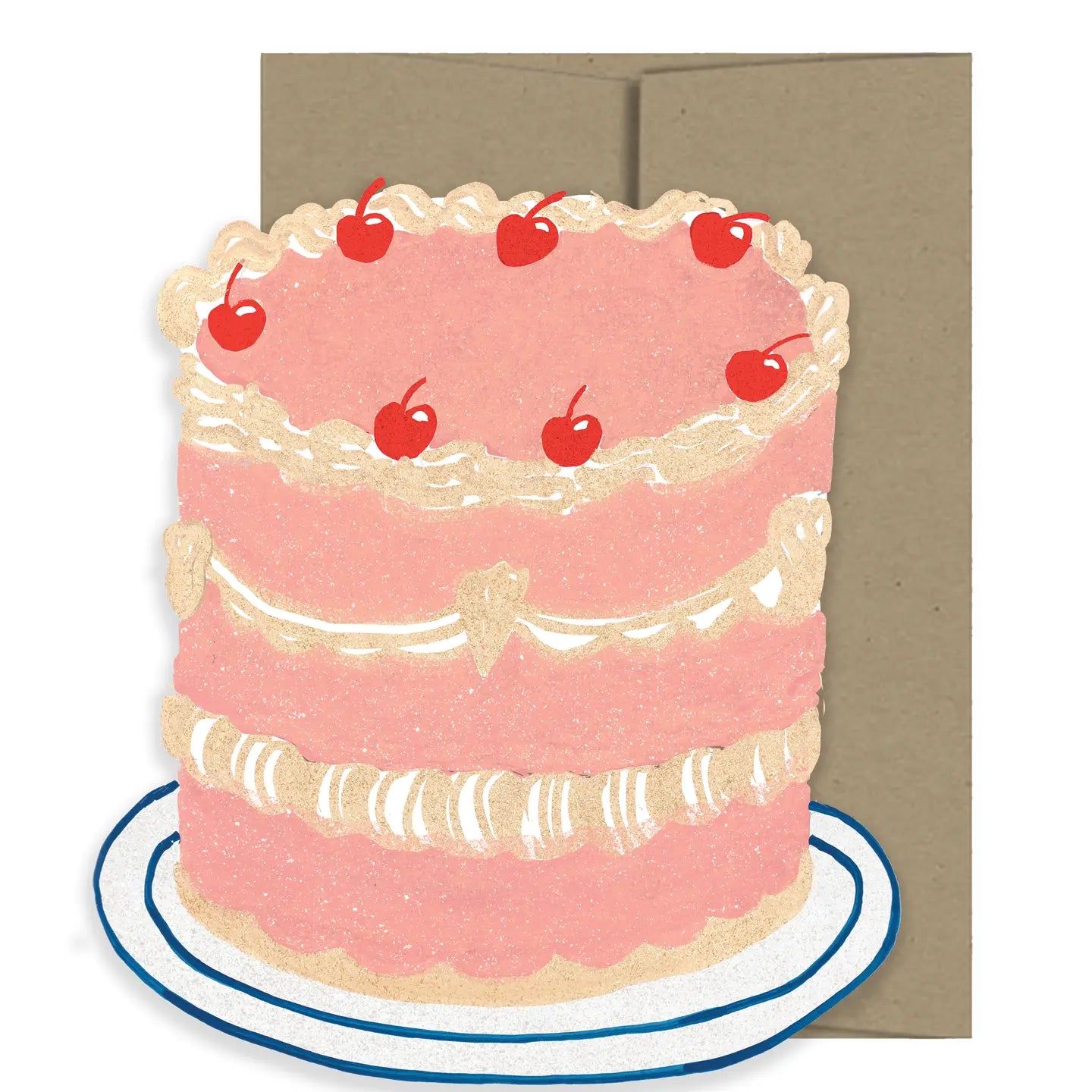Party Cake Die Cut Card by Isatopia image 0