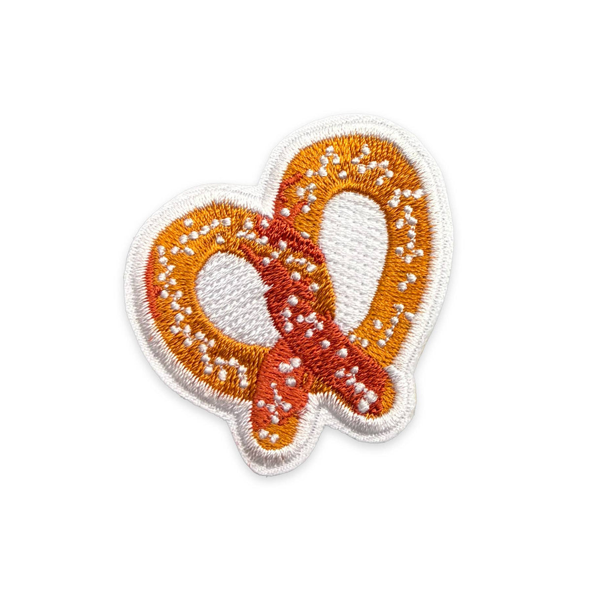 Pretzel Iron-On Patch | Foodie Embroidered Patch