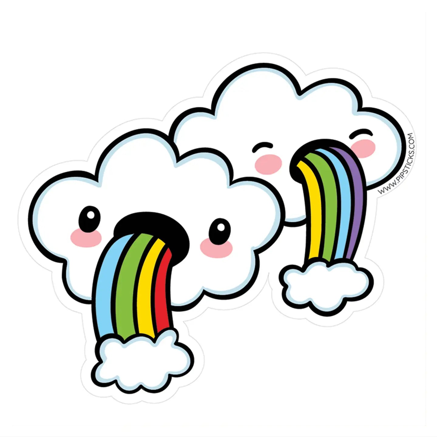 Technicolor Yawn Vinyl PipSticker image 0
