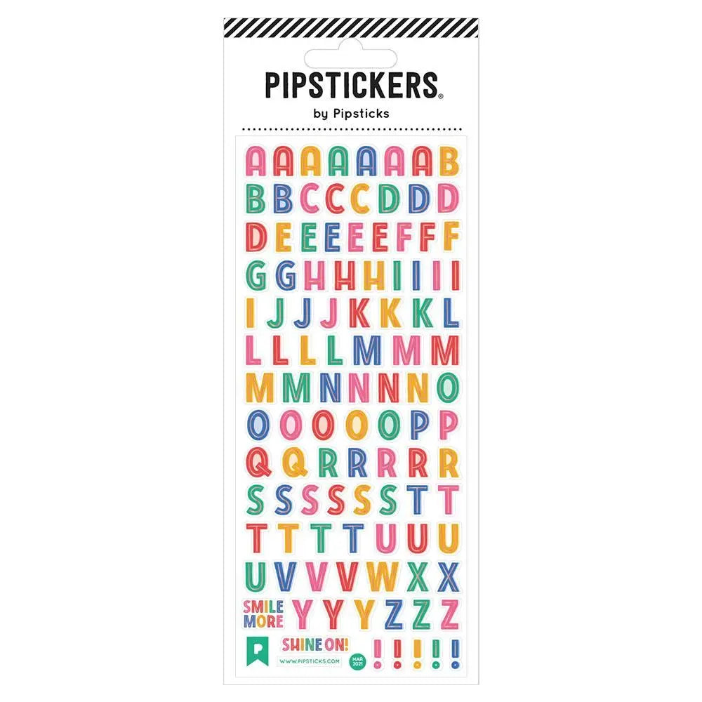 Smile Set Alphabet Pipstickers 3x7 image 0