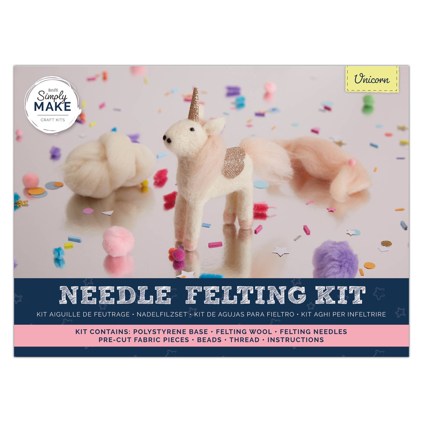 Simply Make Needle Felting Kit -  Unicorn