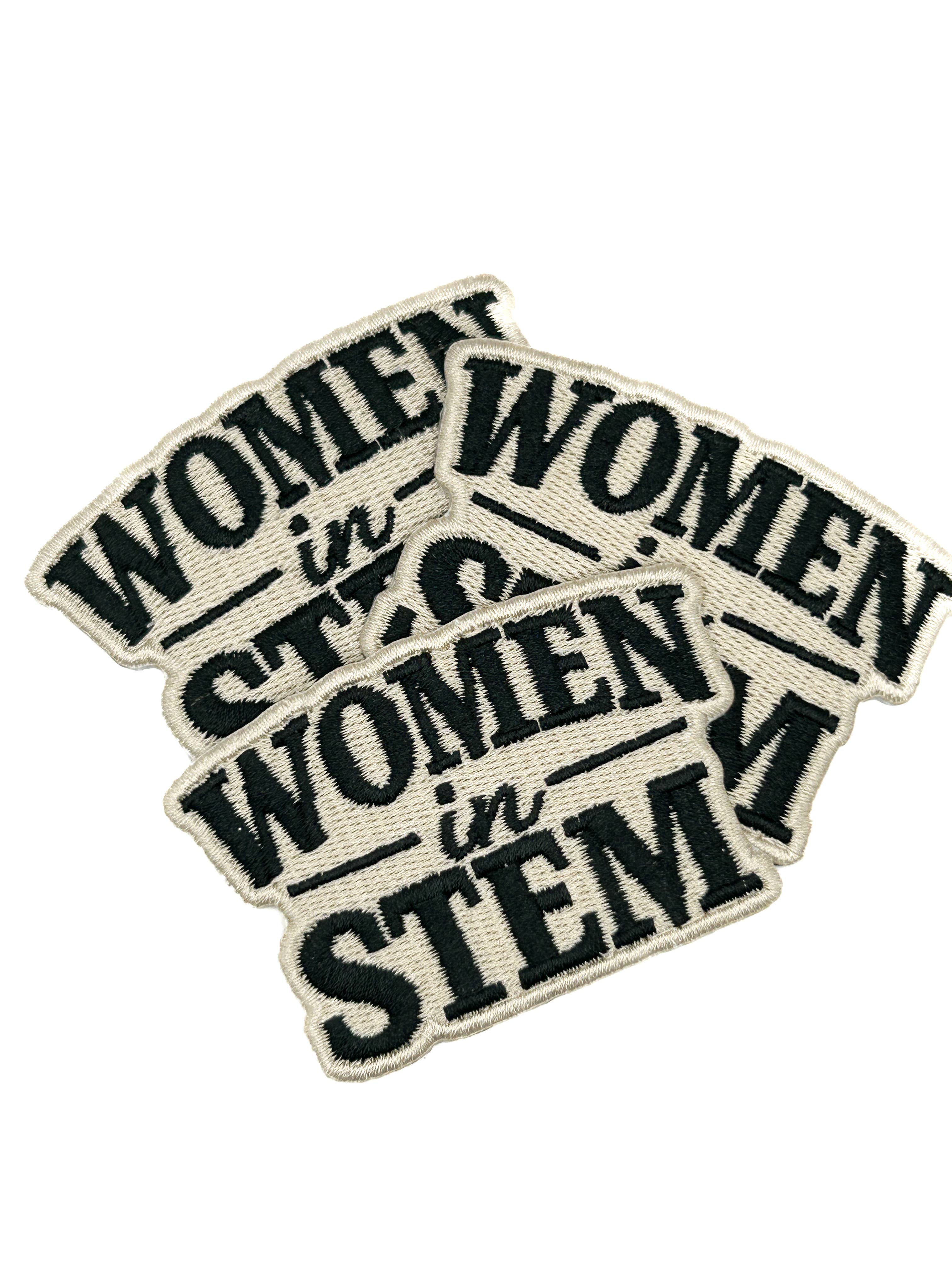 Women in STEM Embroidered Patch Empowerment Quote Patch