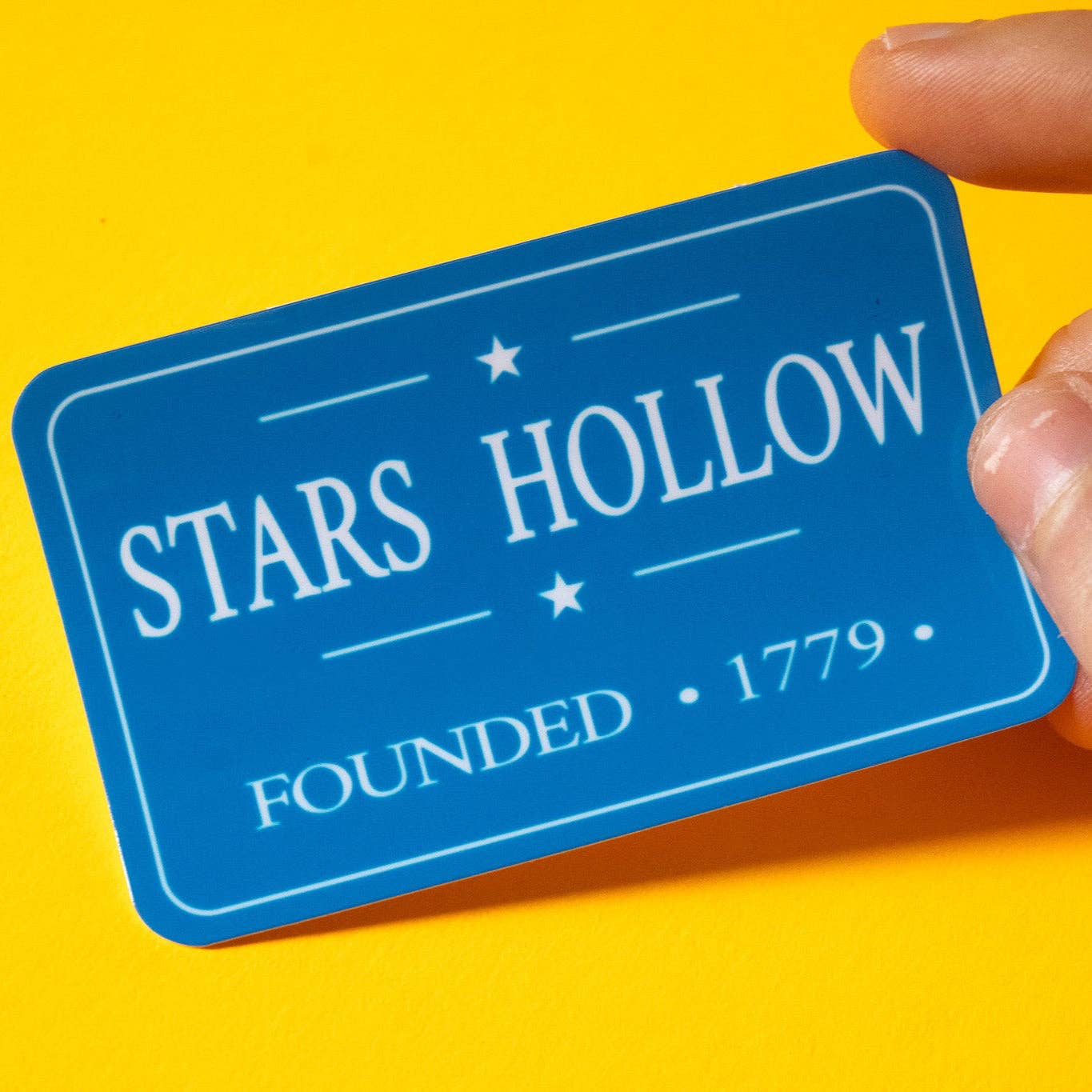 Stars Hollow Sign Vinyl Sticker