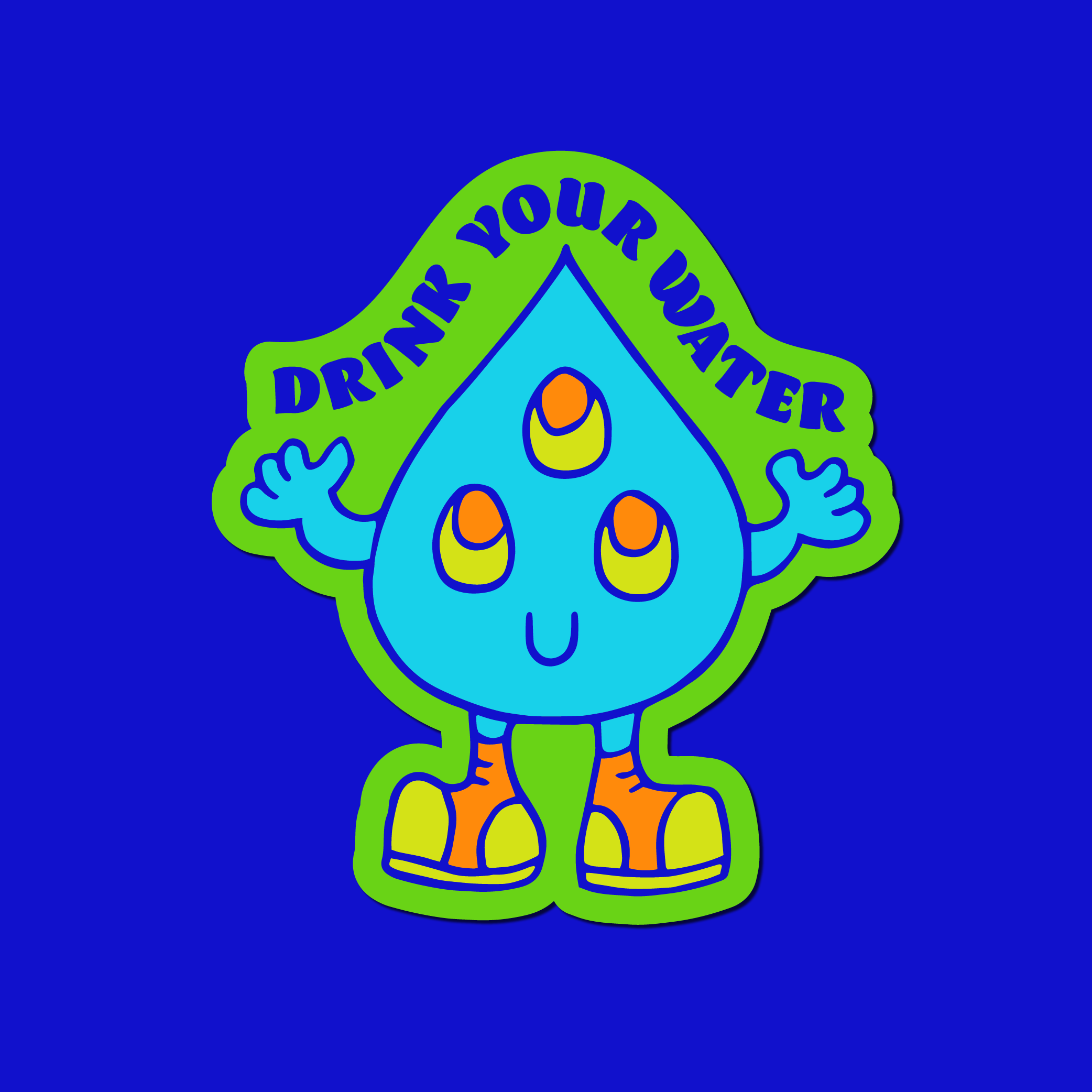 Drink Your Water Sticker