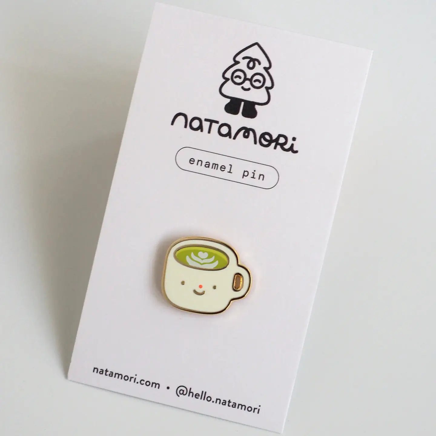 Matcha Latte • Enamel Pin - Natamori image 1