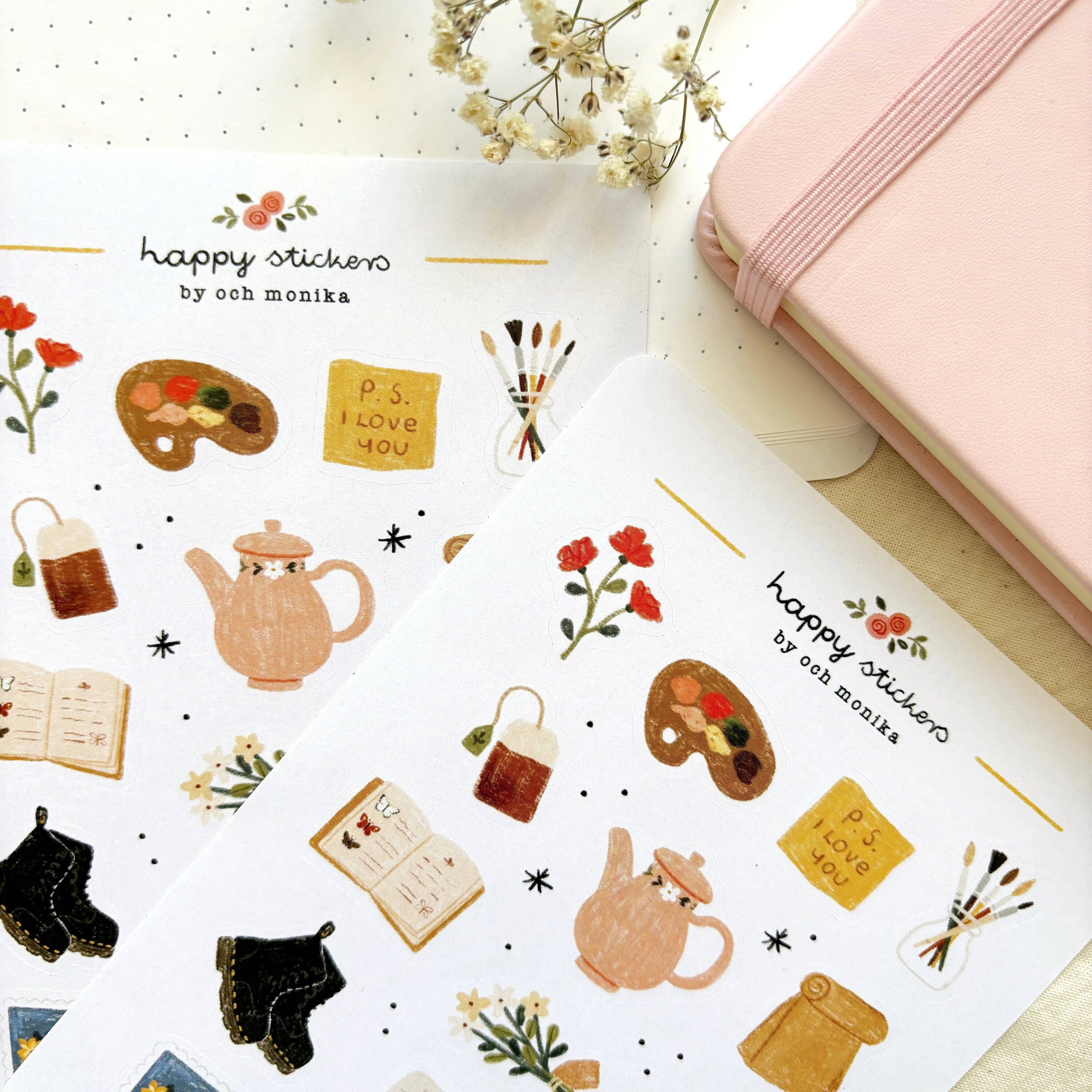 Bits And Pieces - Planner & Journal Stickers |A6 Matte Paper