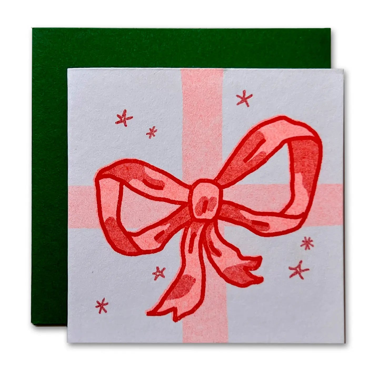 Bow Risograph Tiny Card image 0