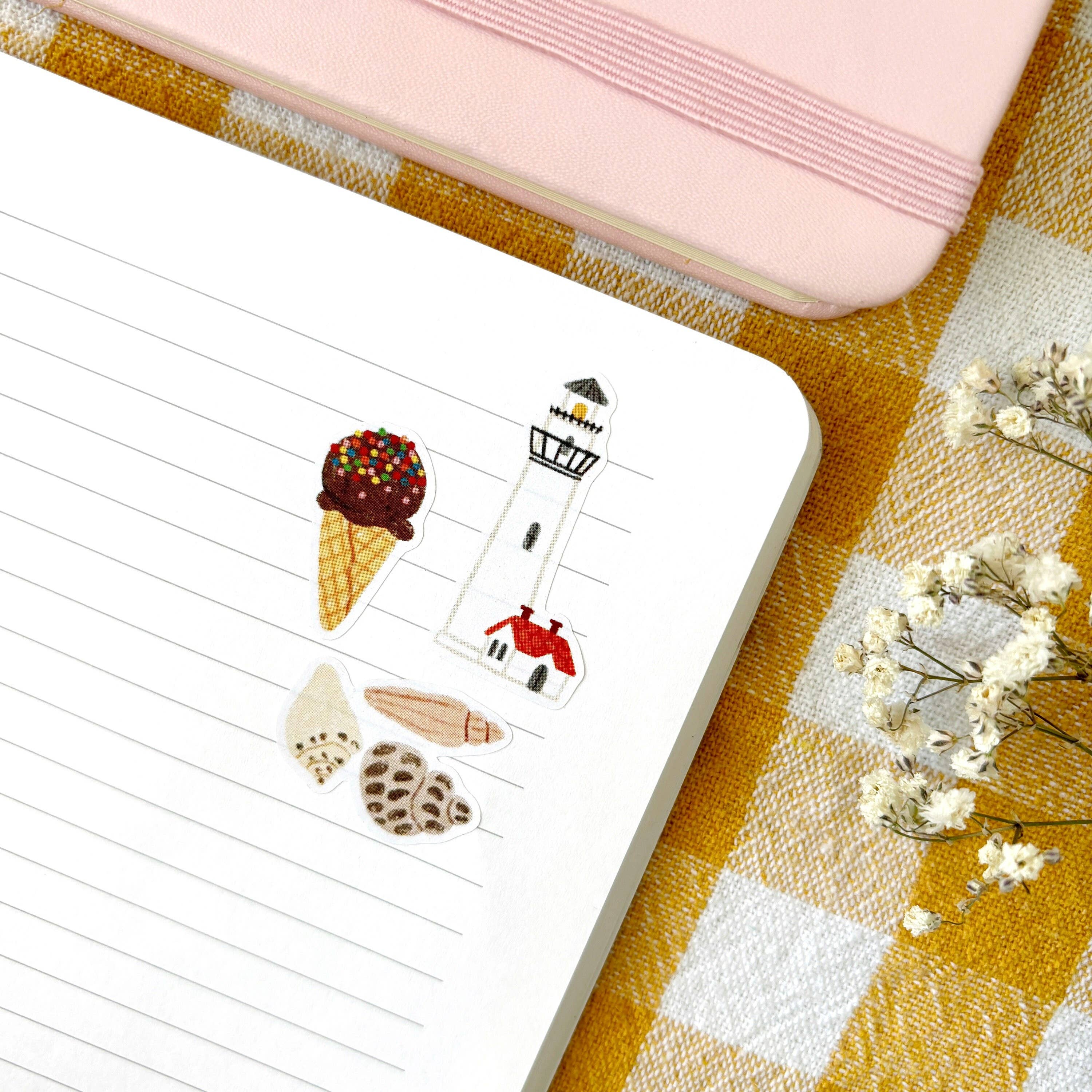 Seaside - Planner & Journal Stickers | A6 Matte Paper