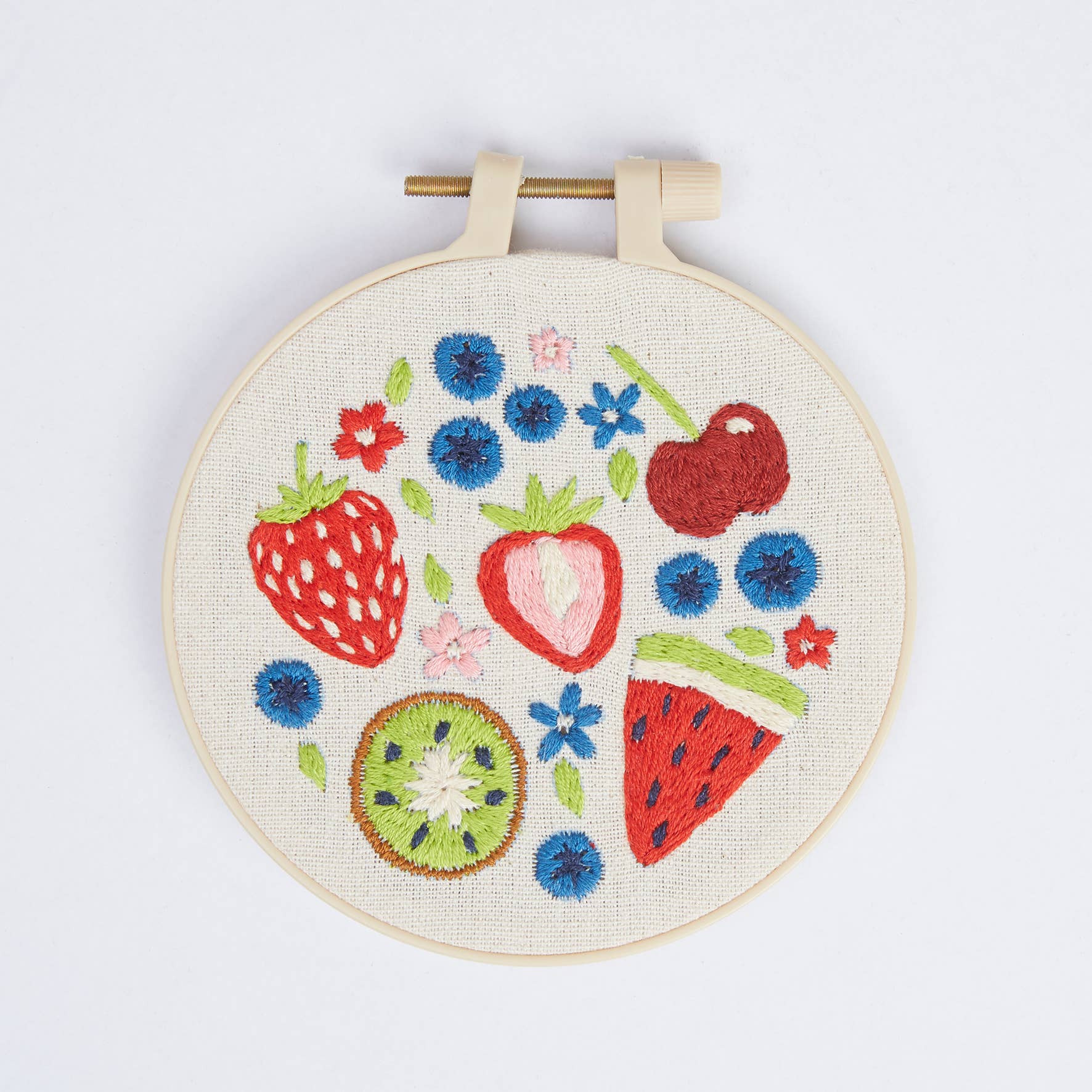 Simply Make Embroidery By Numbers Summer Fruits Craft Kit