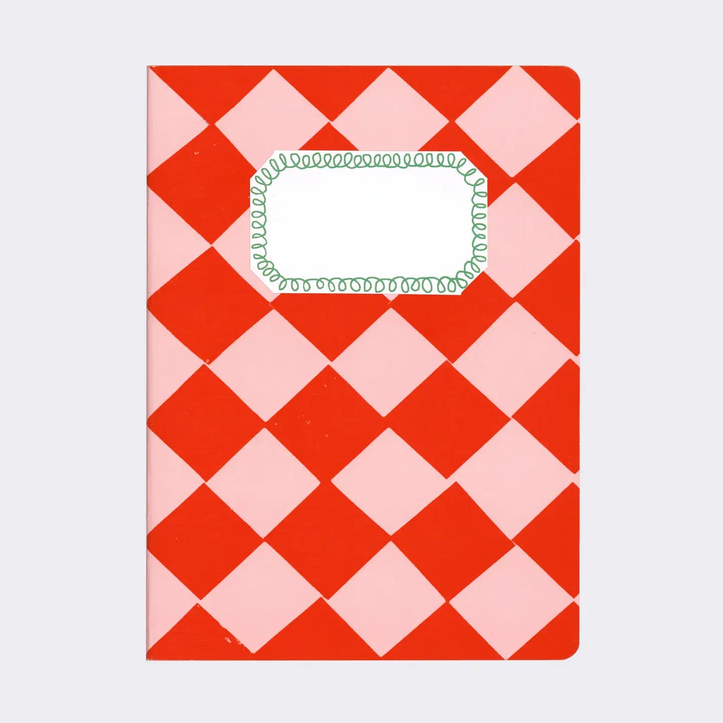 Red and Pink Chequered A5 Sketchbook image 0