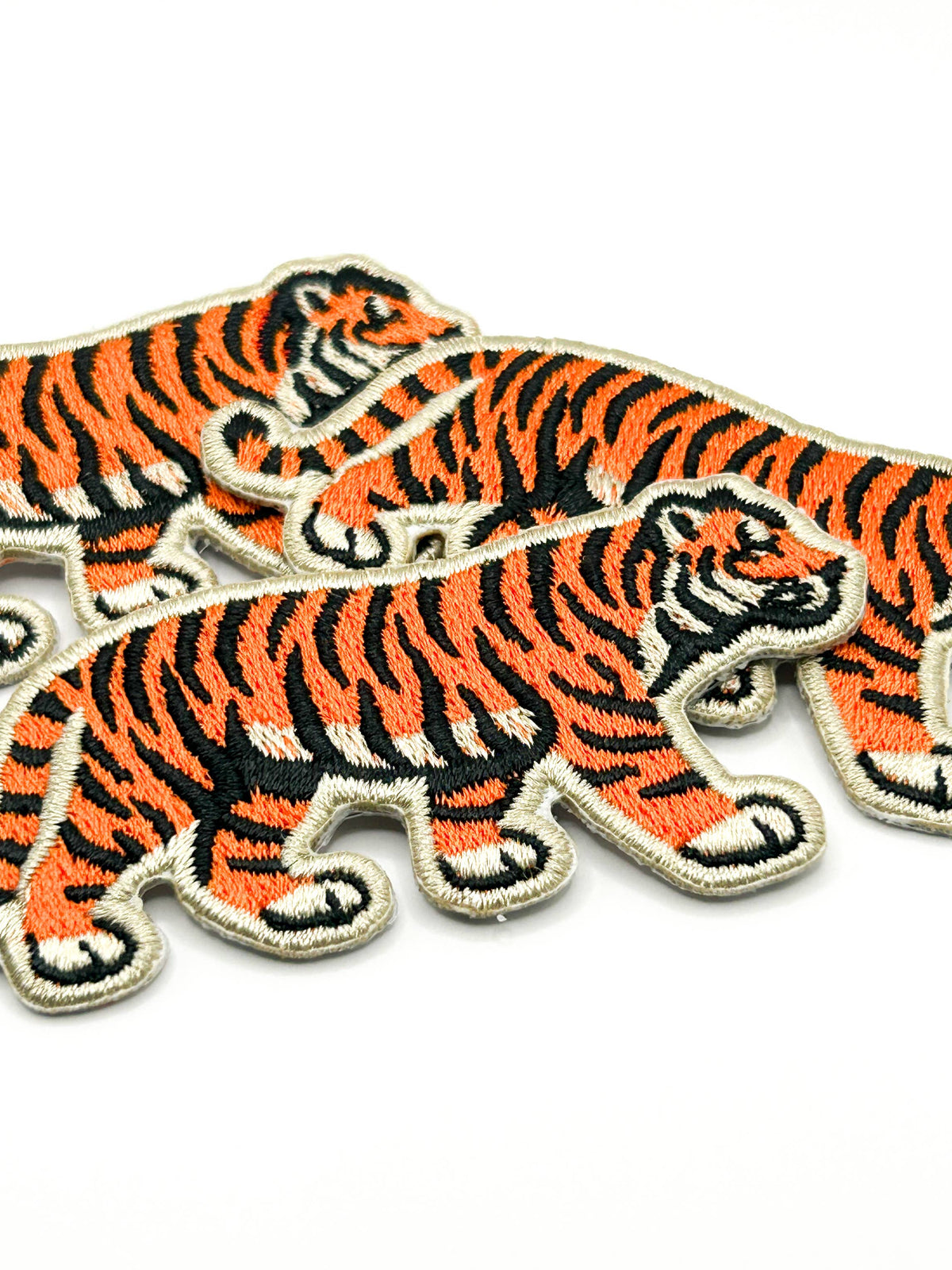 Tiger Embroidered Iron-On Patch