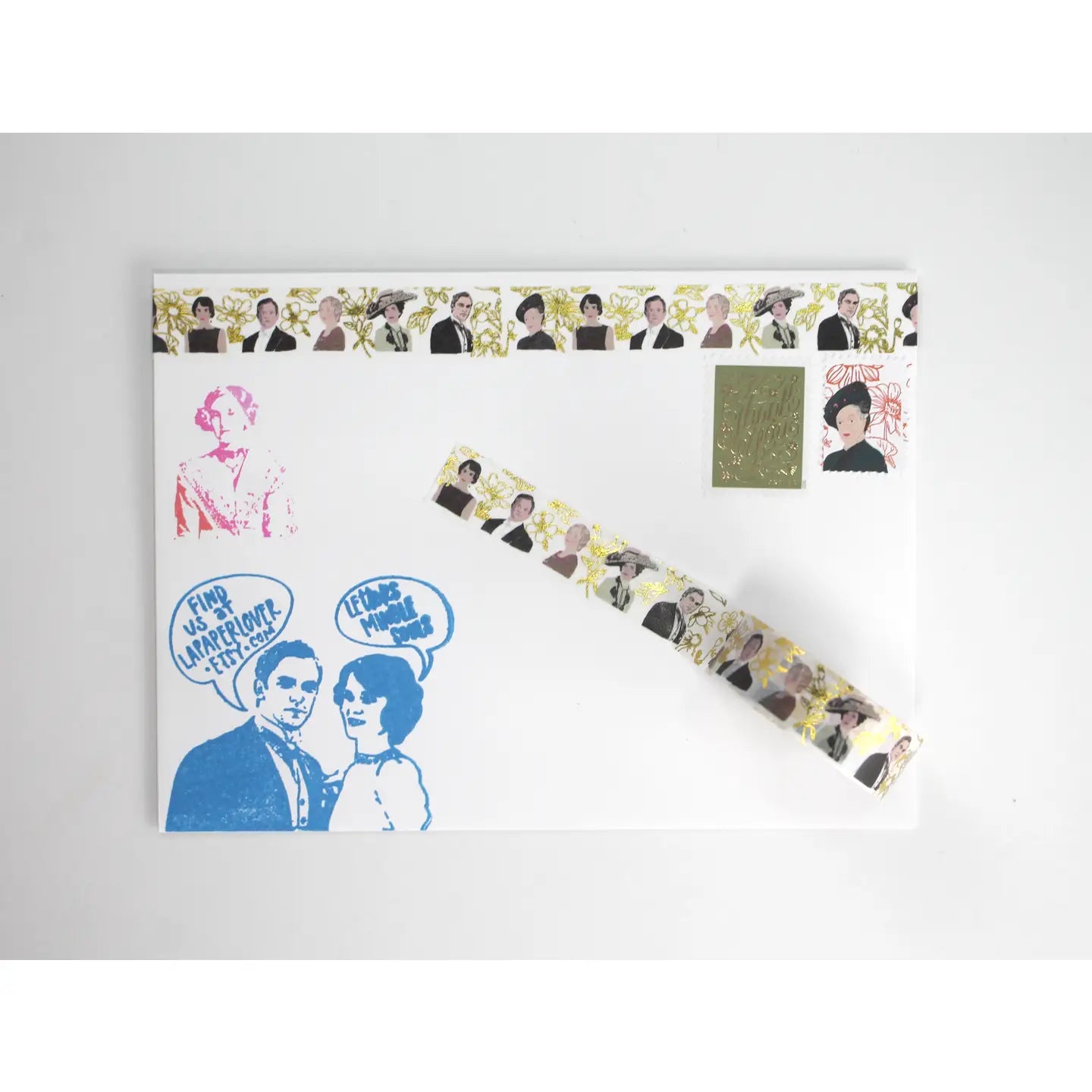 Downton Abbey Floral Metallic Washi Tape image 2