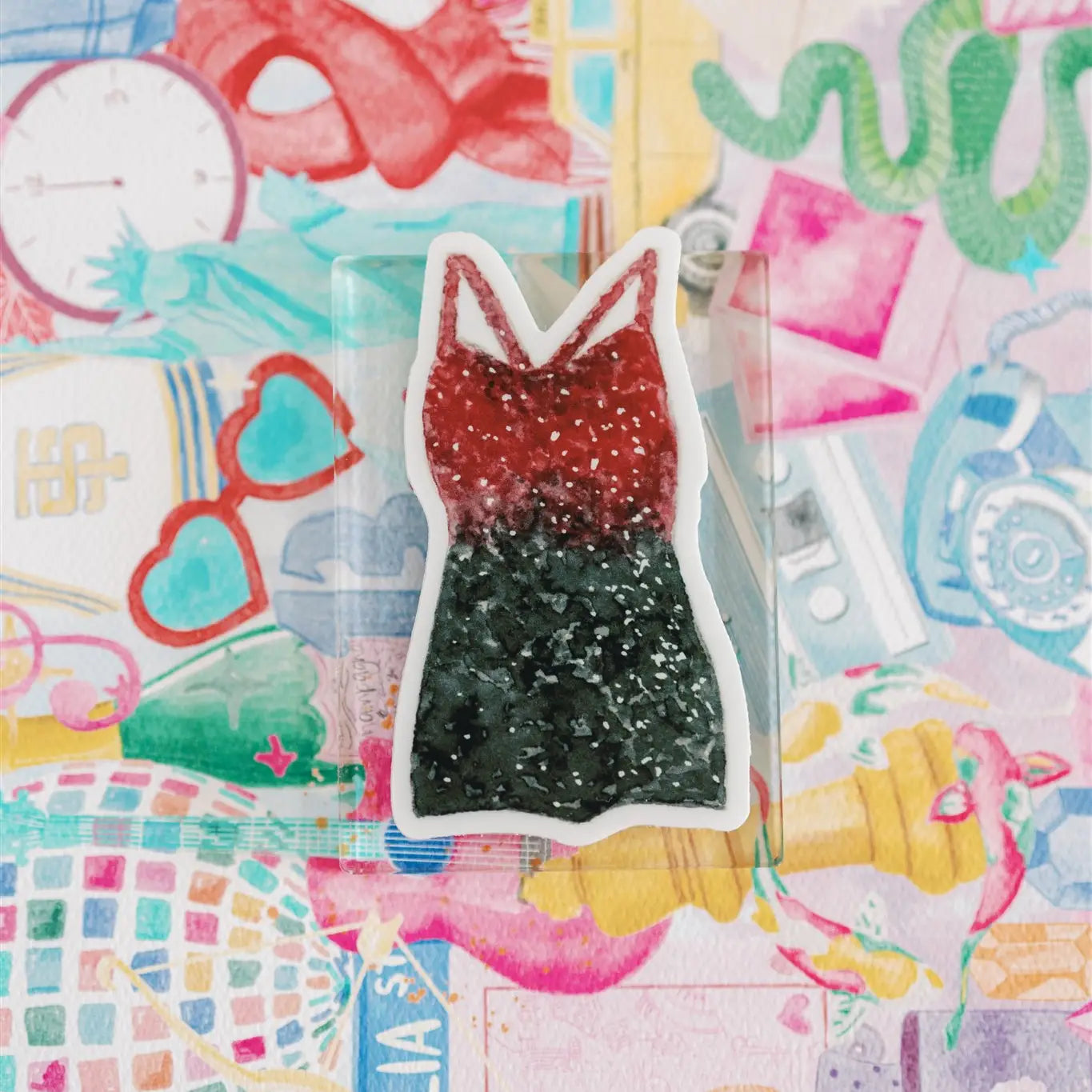 Taylor Swift Red Costume Sticker image 1