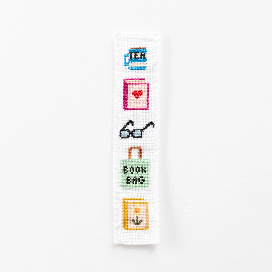 Bookish Bookmark Cross Stitch Kit