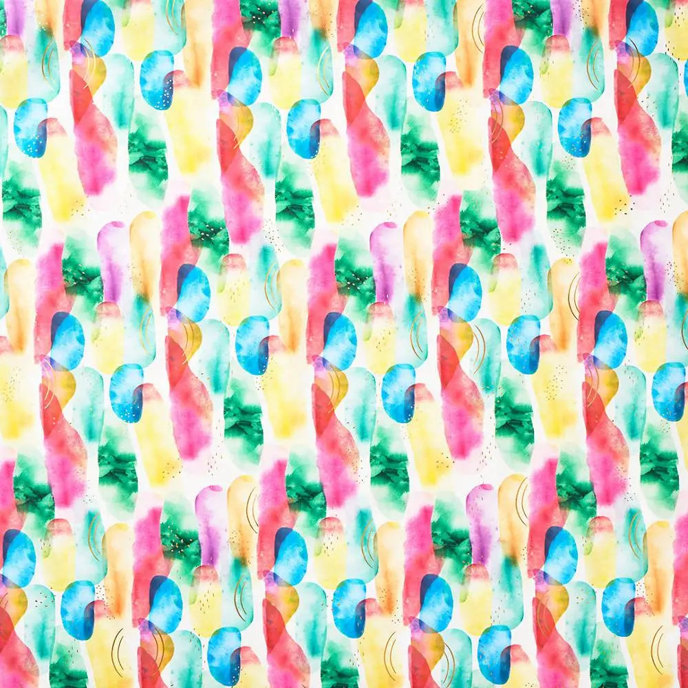Rainbow Abstract Watercolor Stone Wrapping Paper image 2