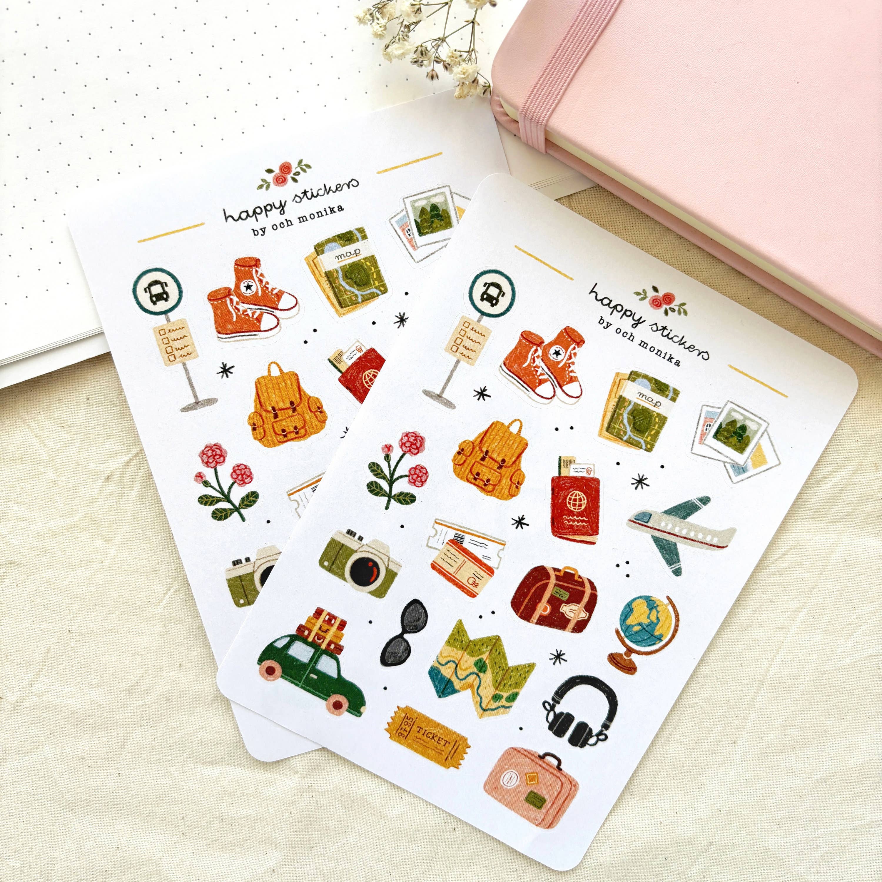 Traveler - Planner & Journal Stickers | A6 Matte Paper