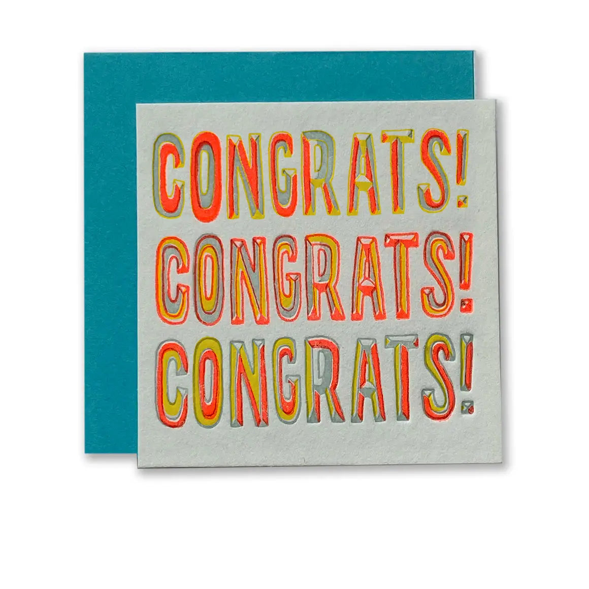 Congrats X 3 Tiny Card image 0