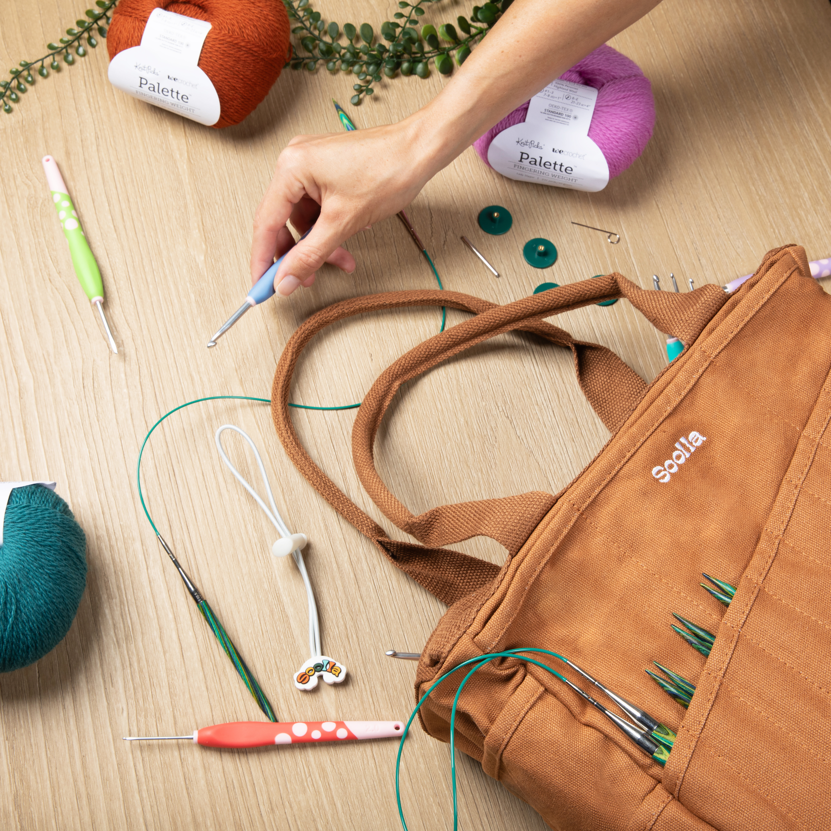 Soolla Studio Artist Bag, Flamingo, Stationery Project Bag
