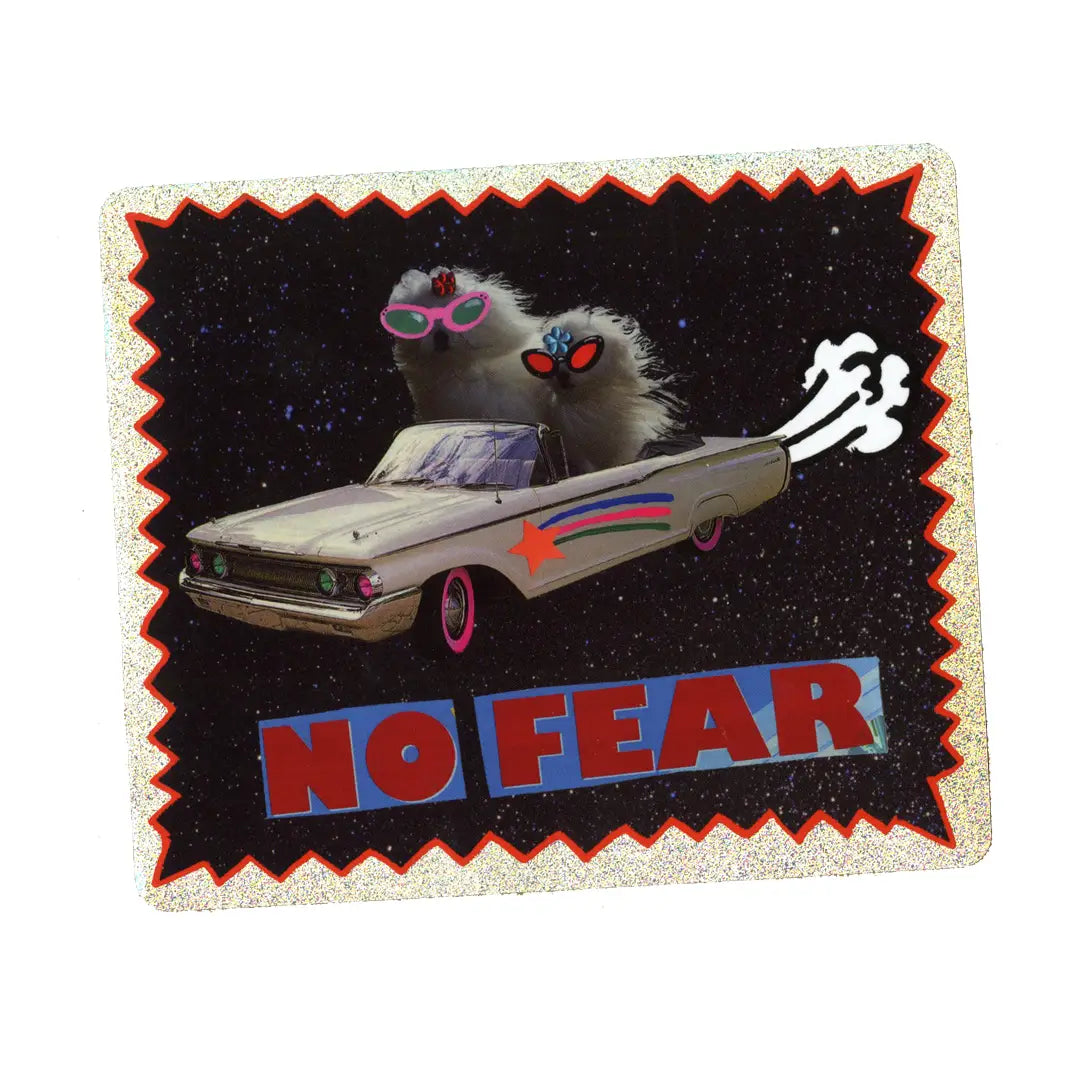 No Fear Glitter Sticker by Gentle Thrills image 0