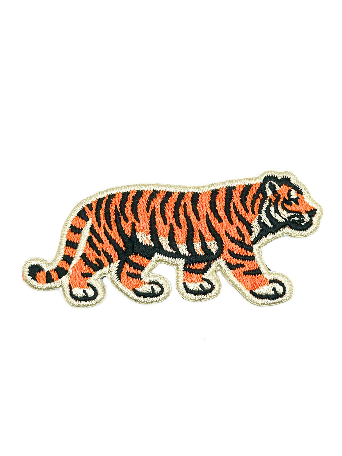Tiger Embroidered Iron-On Patch
