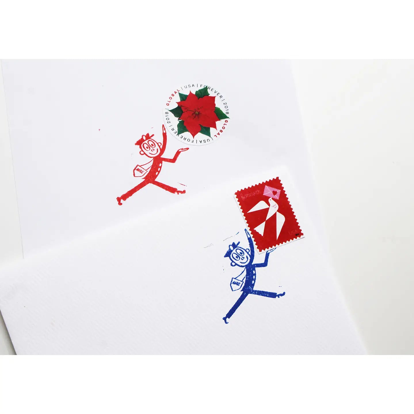 Mr Zip Carrying A Stamp- Rubber Stamp image 1