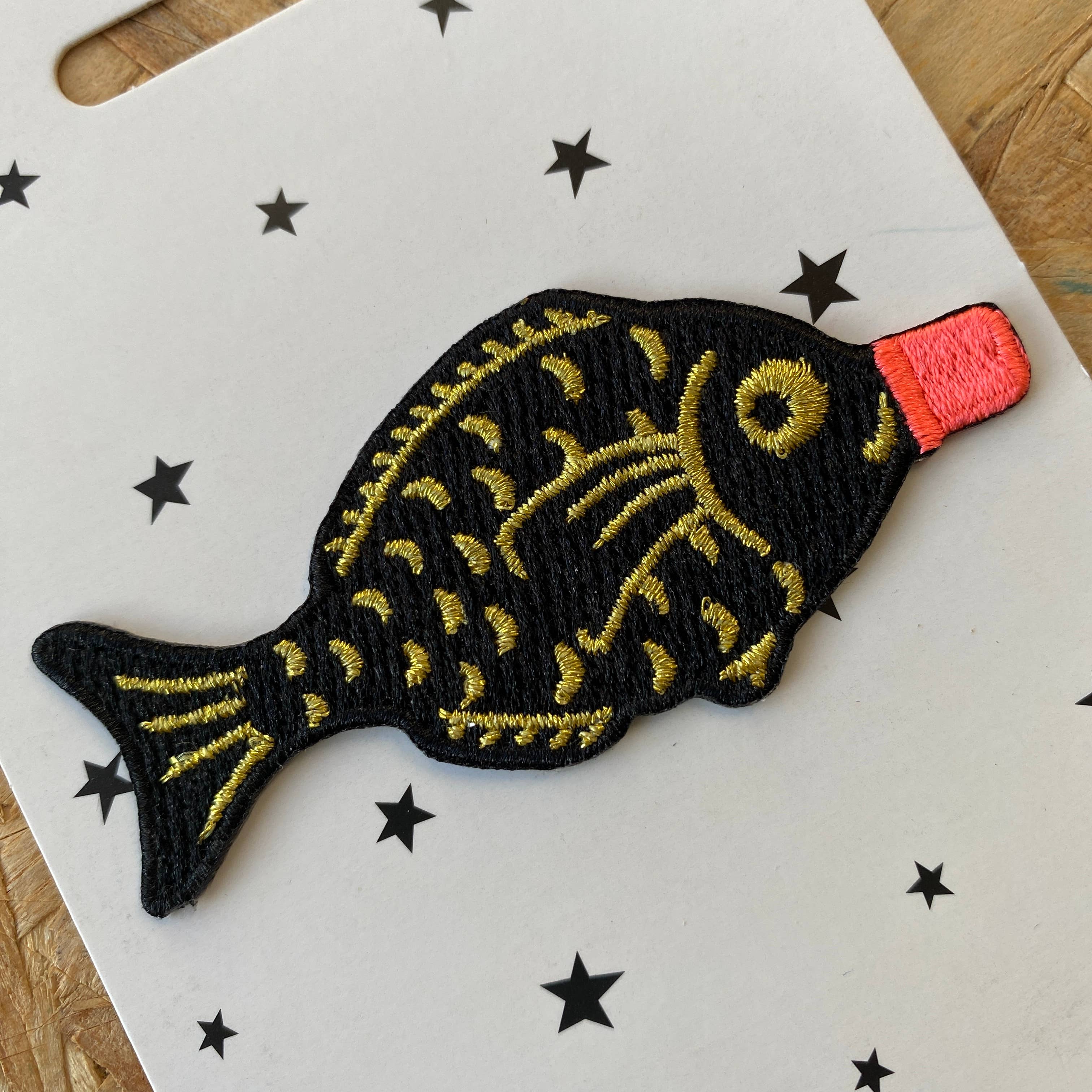 Sushi Soy Sauce Bottle Iron-On Embroidered Patch