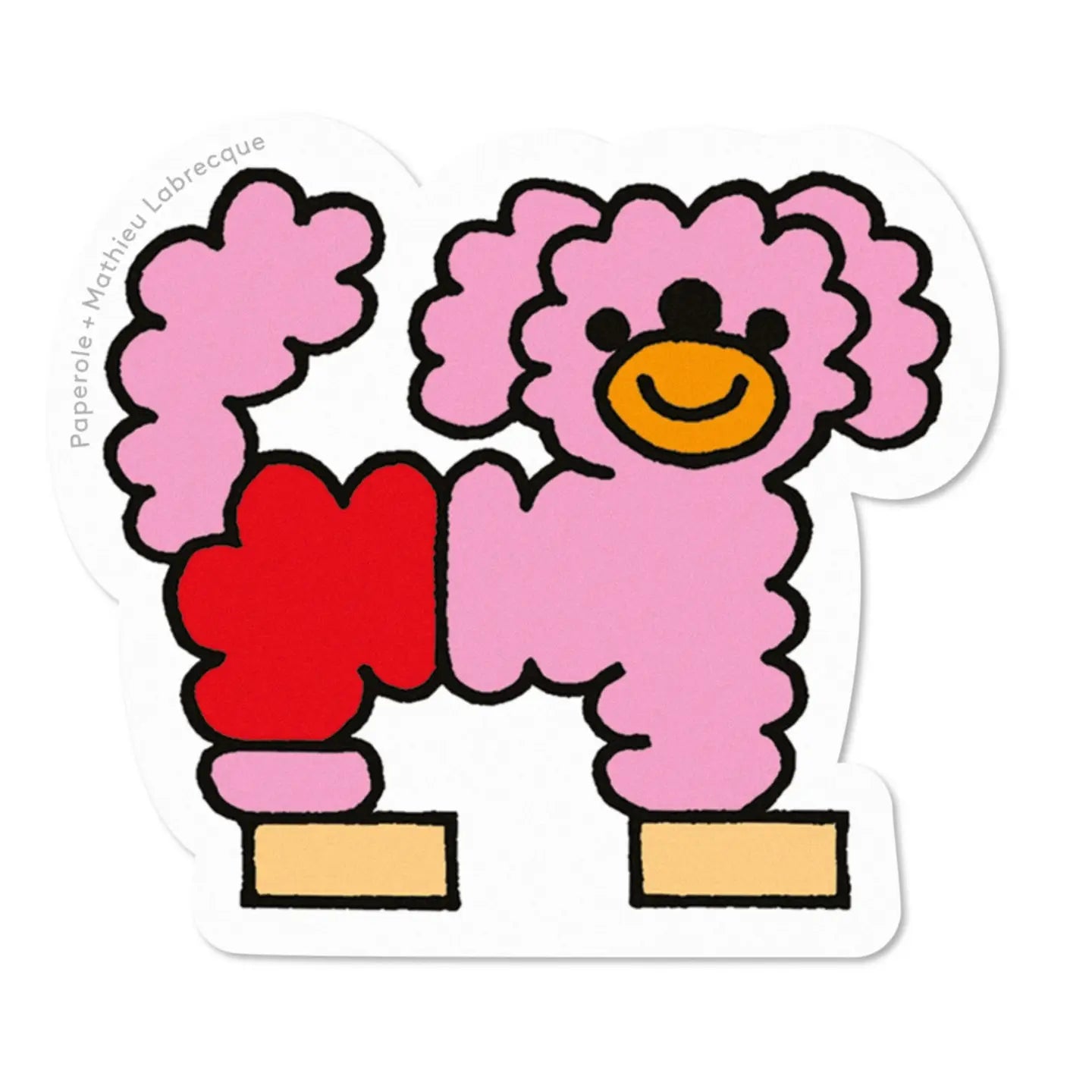 Pink Dog Sticker image 0