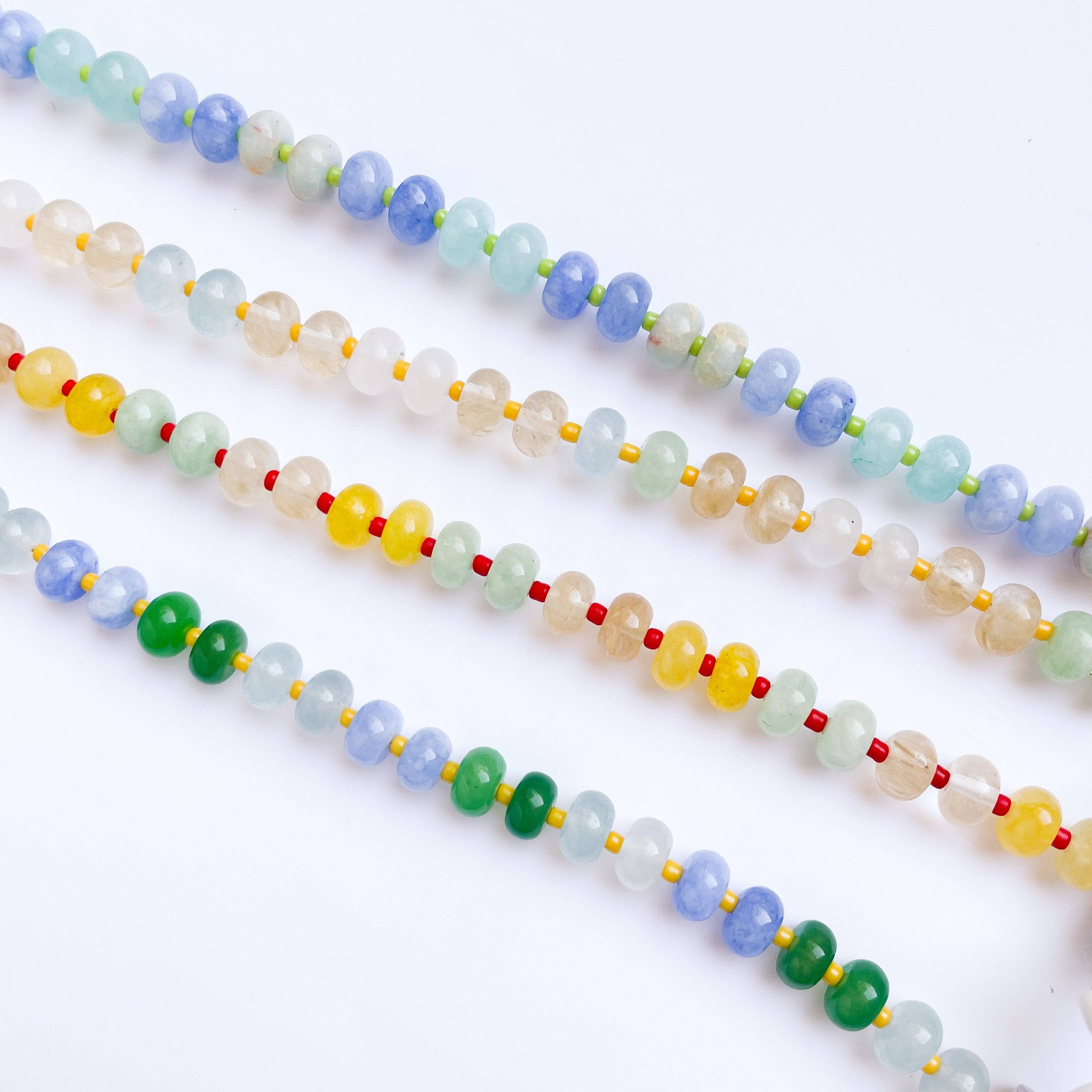 The Riviera Beaded Charm Necklace