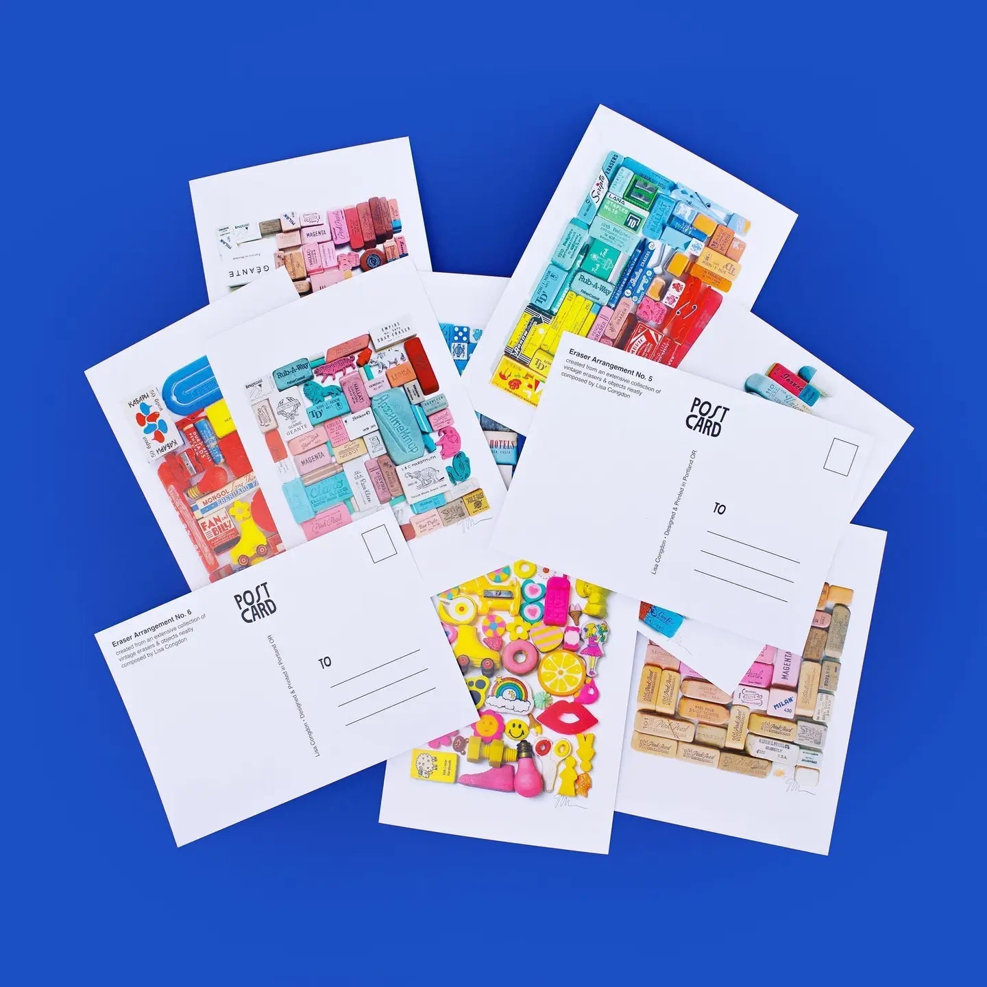 Eraser Arrangement No. 8 Postcard image 1