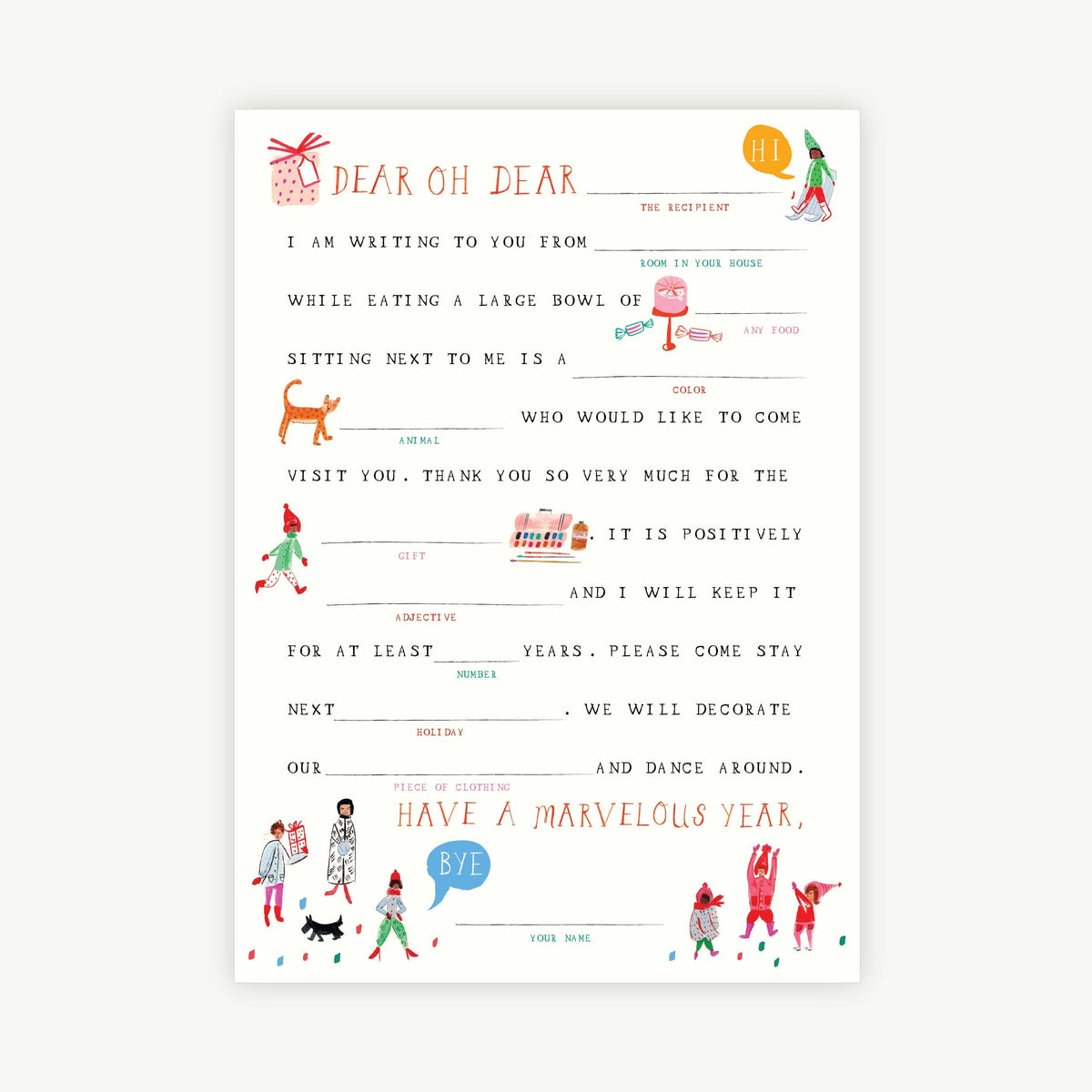 Holiday Easy Peasy Thank You's