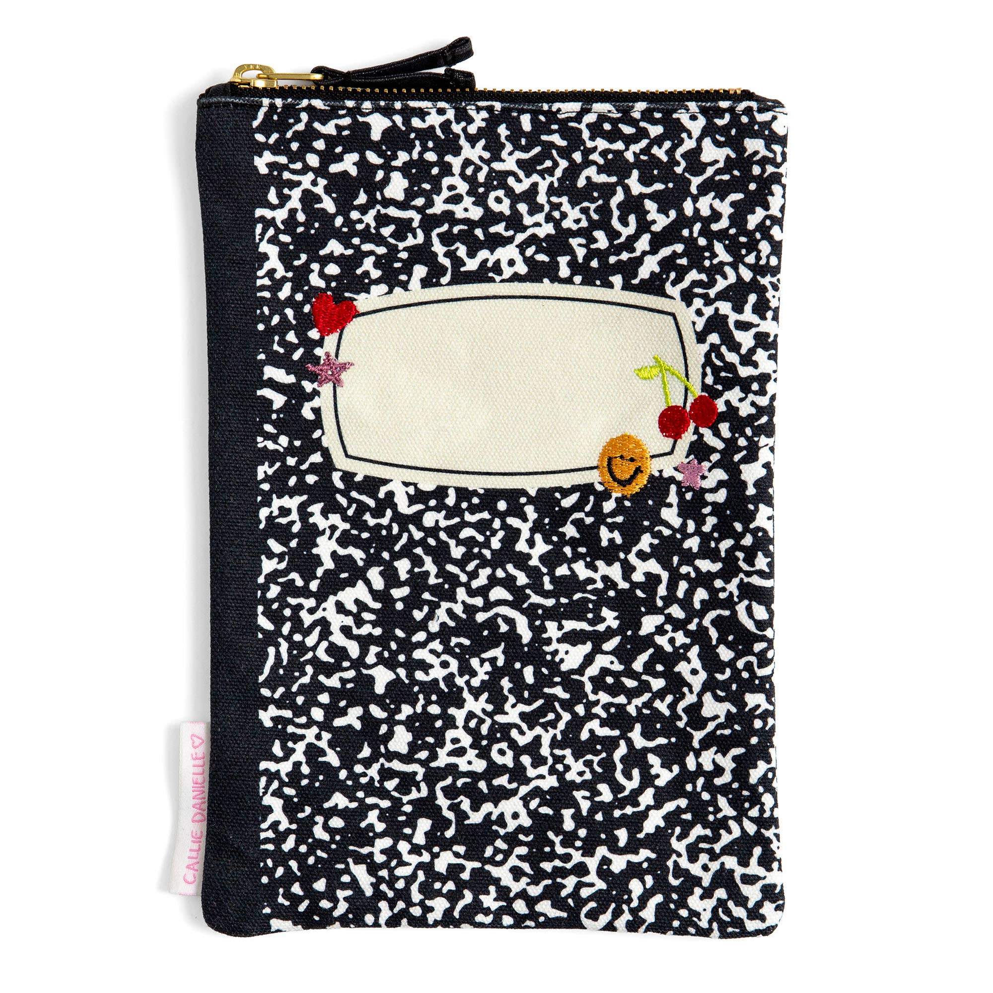 Composition Notebook Canvas Pouch – Zippered Organizer