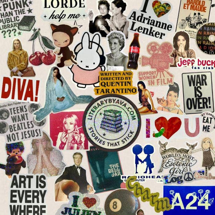Kiss-Cut Lipstick Sticker in Glitter or Glossy Waterproof