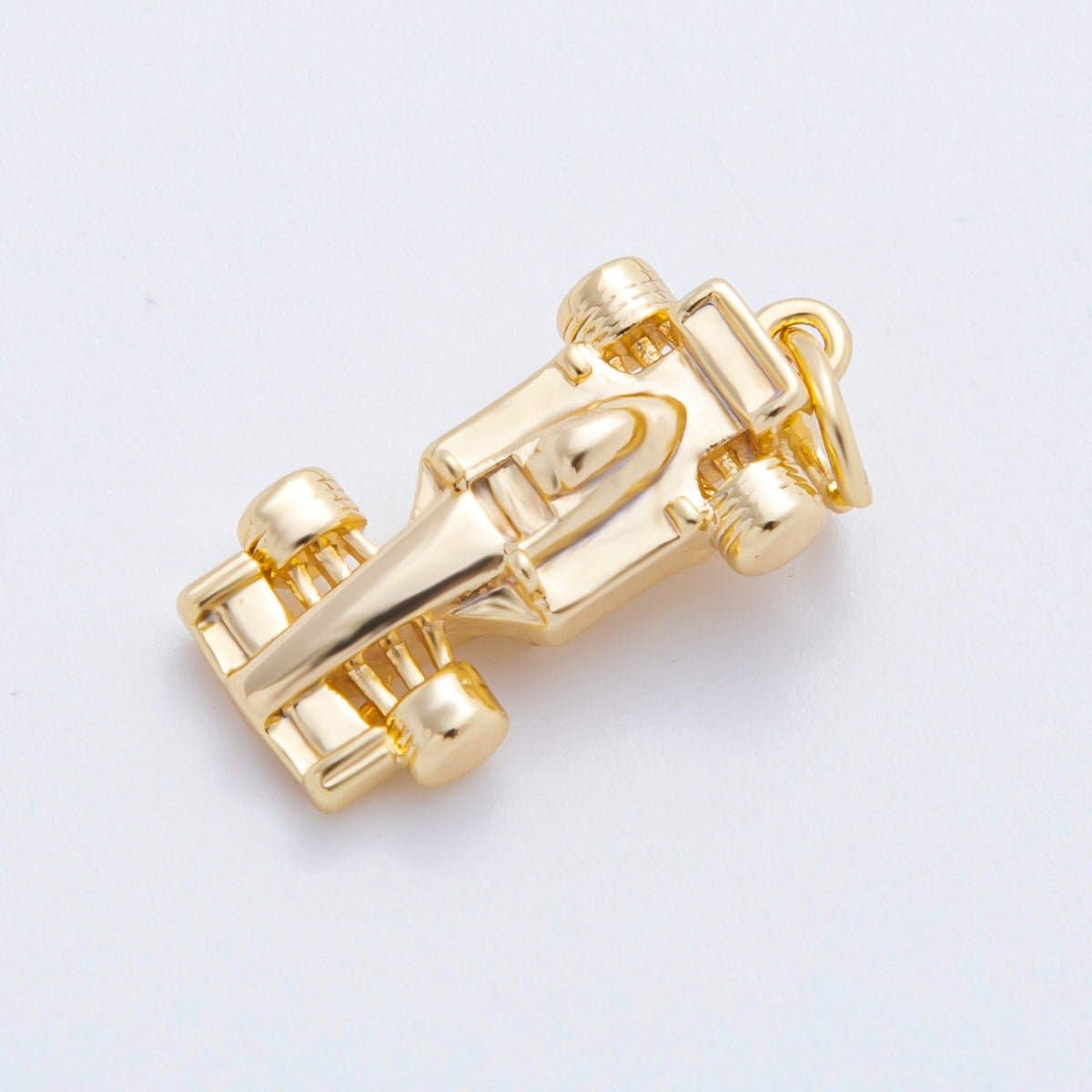 18K Gold Filled 23mm Mini Race Sports Car Minimalist Multidimensional Charm |