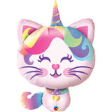 33" mythical caticorn balloon image 0