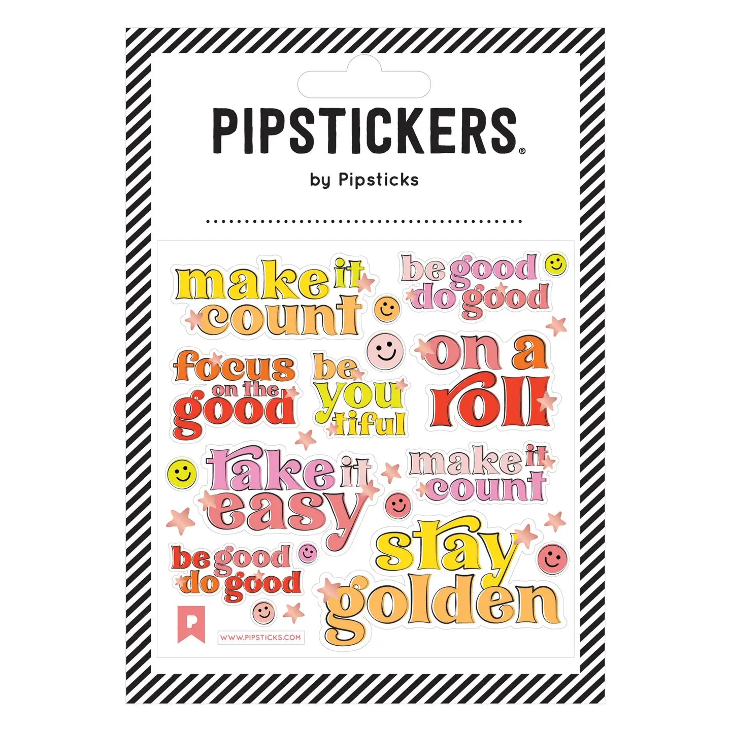 Make It Count Pipstickers 4x4 image 0