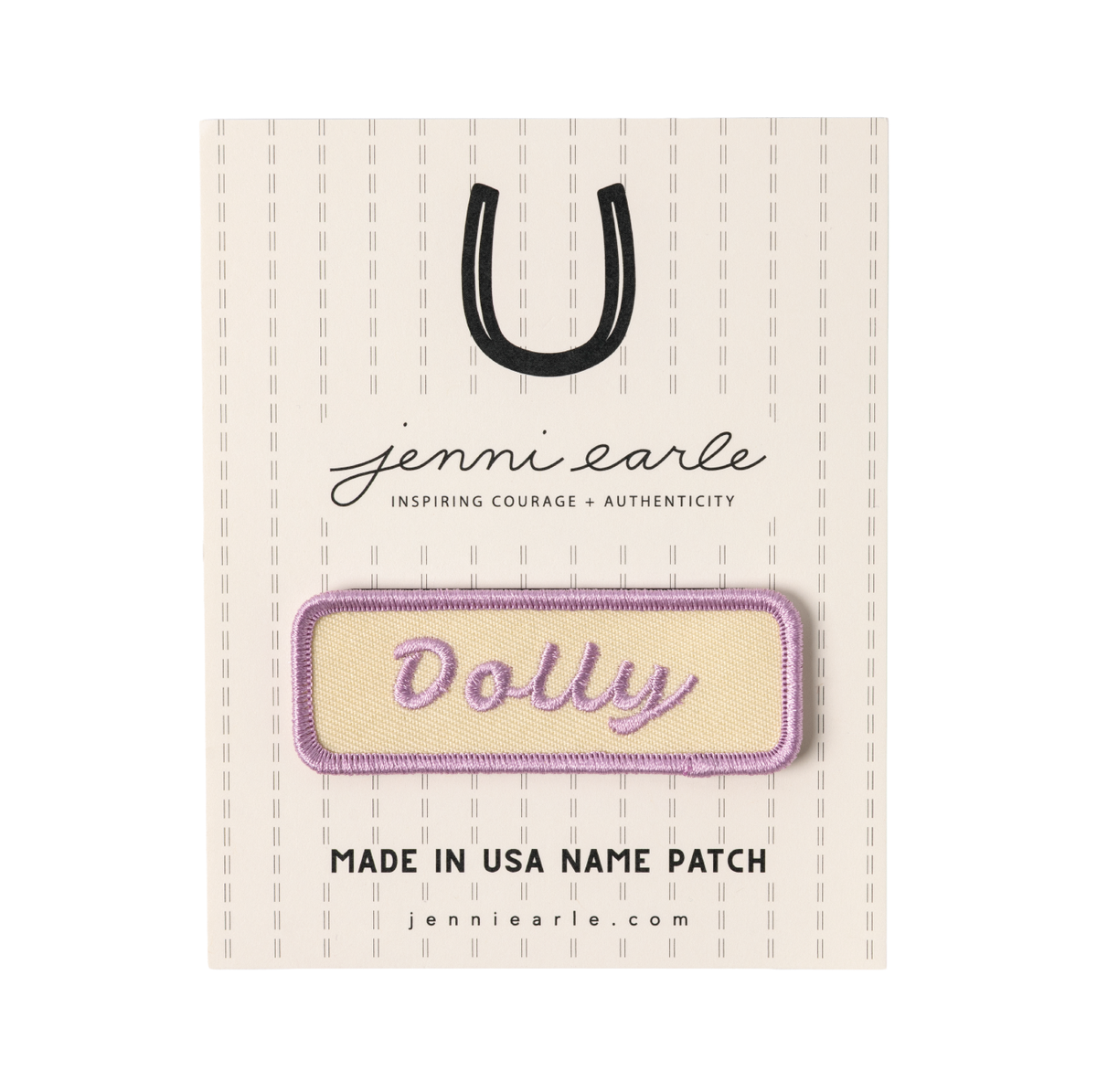 "dolly" Vintage Inspired Iron On Name Patch