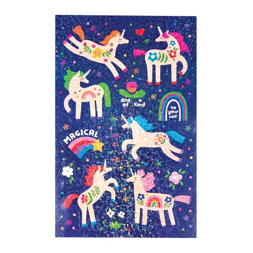Stickiville Standard - Magical Unicorns (Holographic Glitter image 2