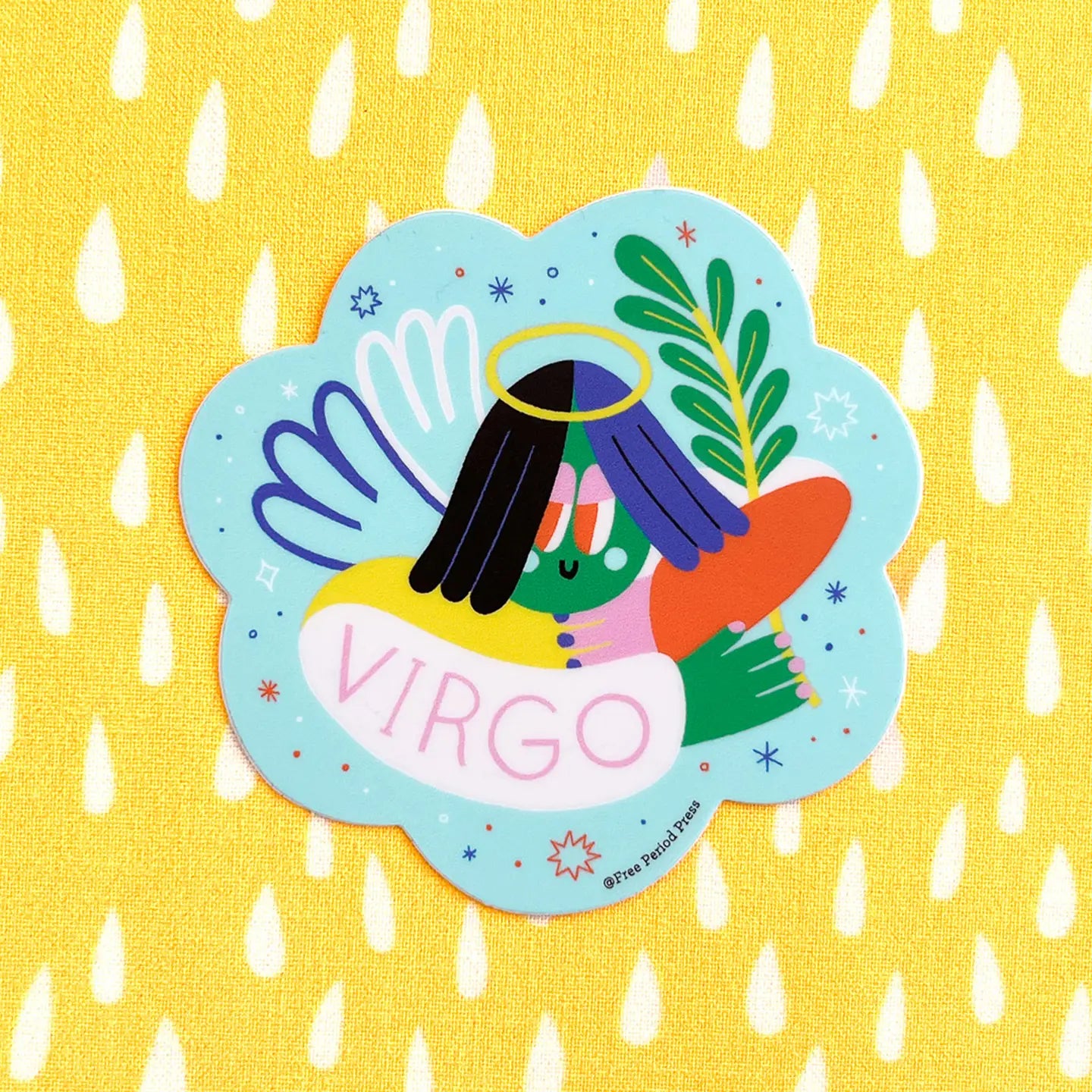 Virgo Zodiac Vinyl Decal Sticker | Calm & Organized image 0