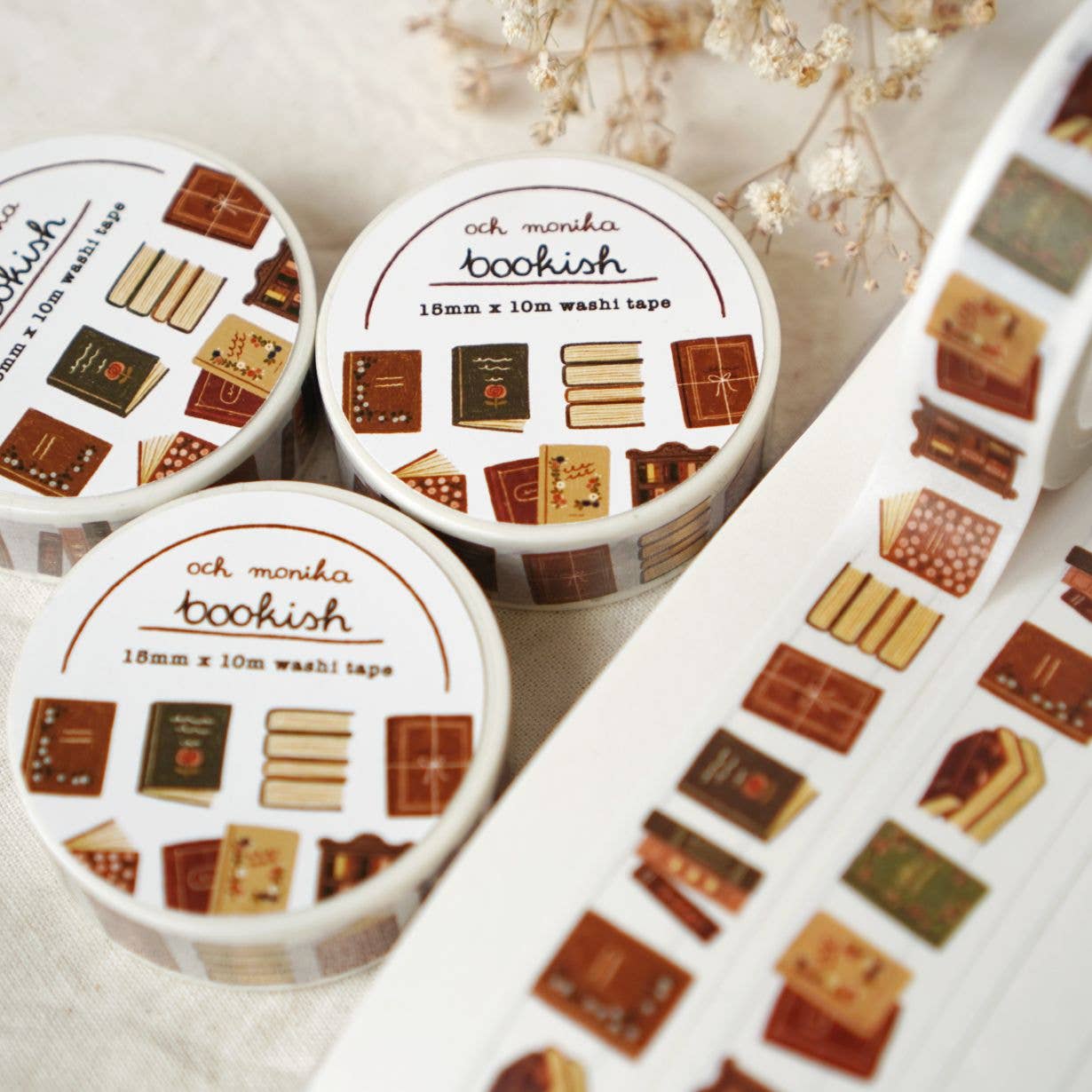 Bookish - Decorative Washi Tape | 15mm x 10mm
