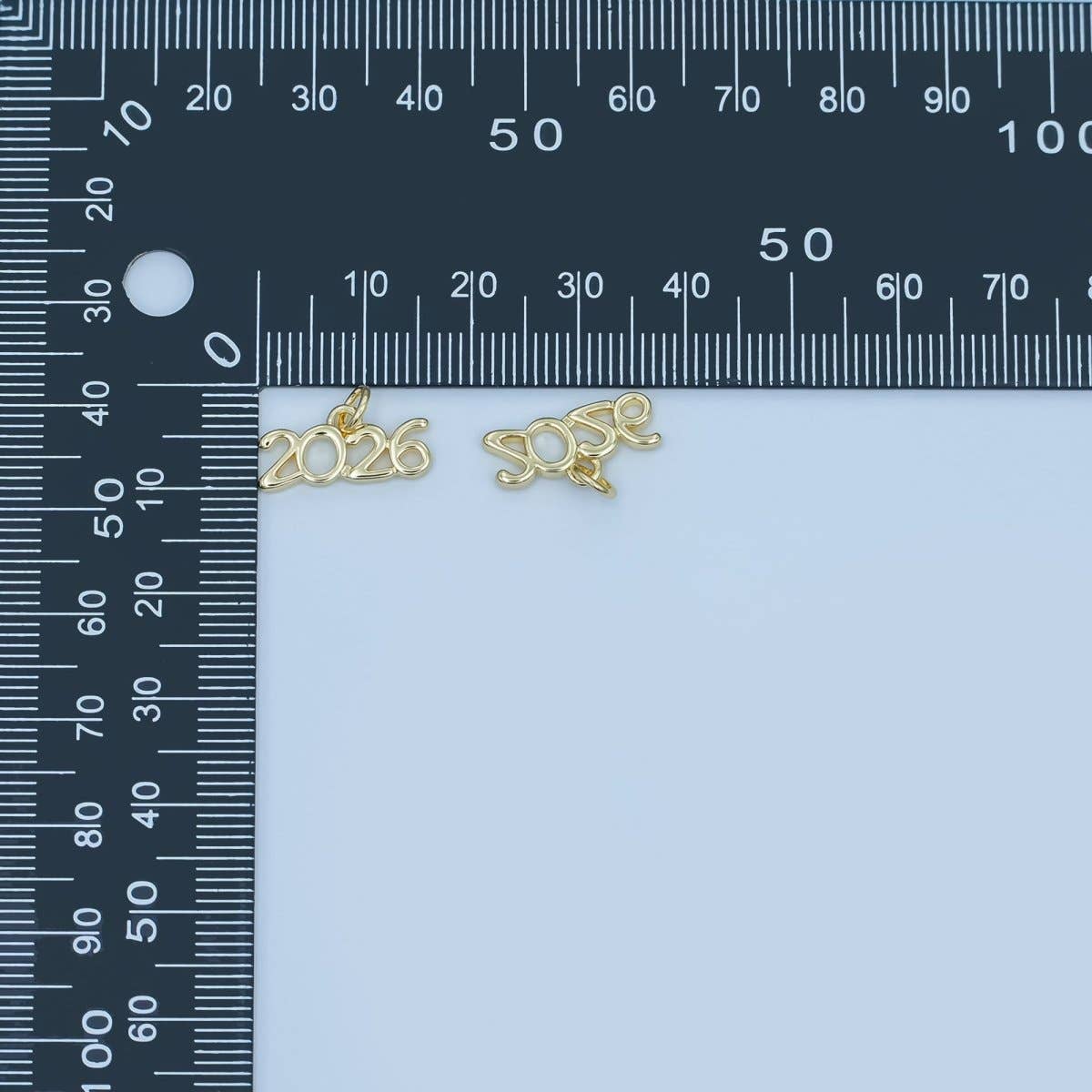 24K Gold Filled "2026" Year Script Minimalist Charm |
