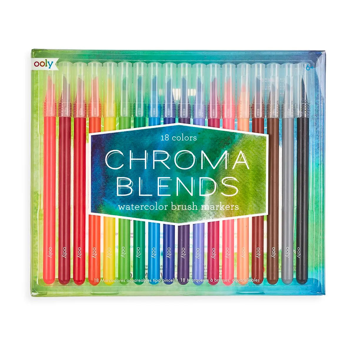 Chroma Blends Watercolor Brush Markers- Set of 18 image 0