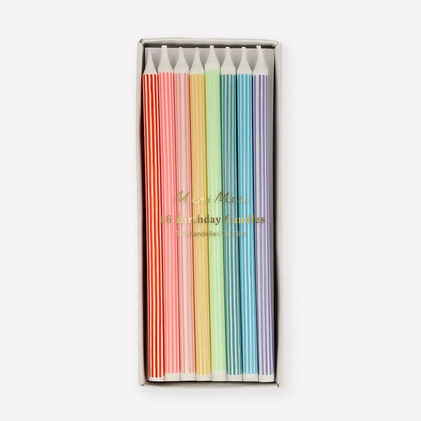 Mixed Striped Candles image 0