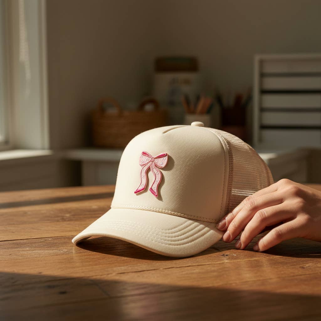 Mix & Match Iron-On Patch–Bow Pink