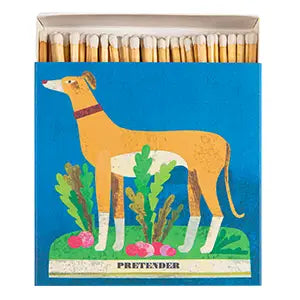 Whippet and Radishes Matches | Square - Safety Matches image 0