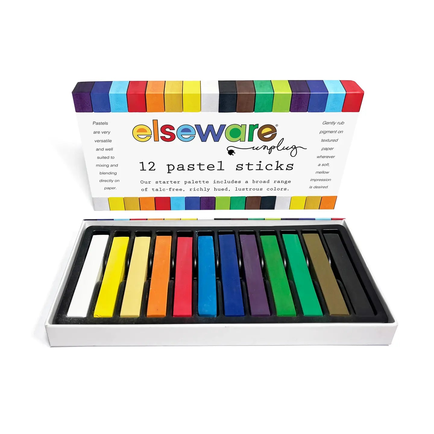 Pastel Sticks - Talc-Free Pastels - 12 Non-Toxic Colors image 1