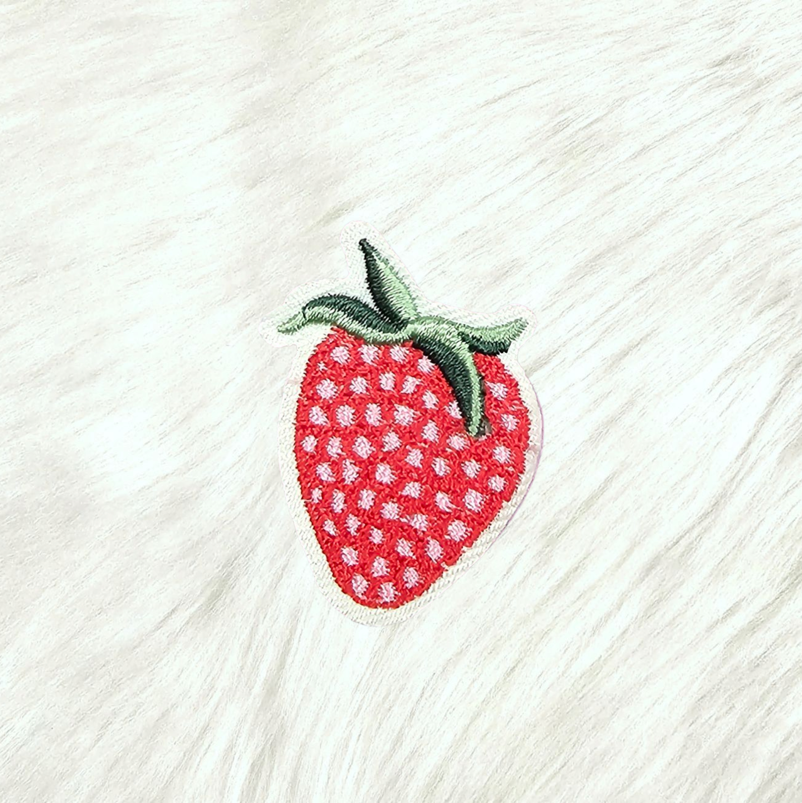 Strawberry Embroidery On Patch